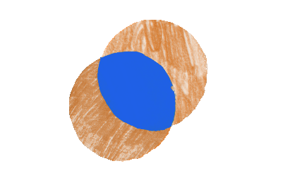 Overlapping circles illustration