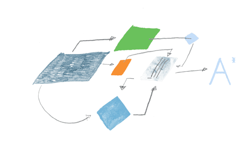 How it works abstract illustration