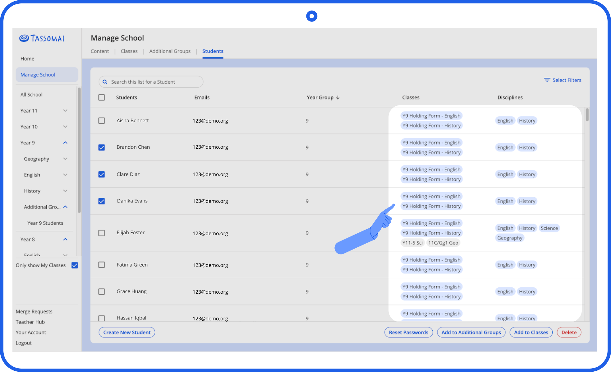 Adjust Tassomai-related settings