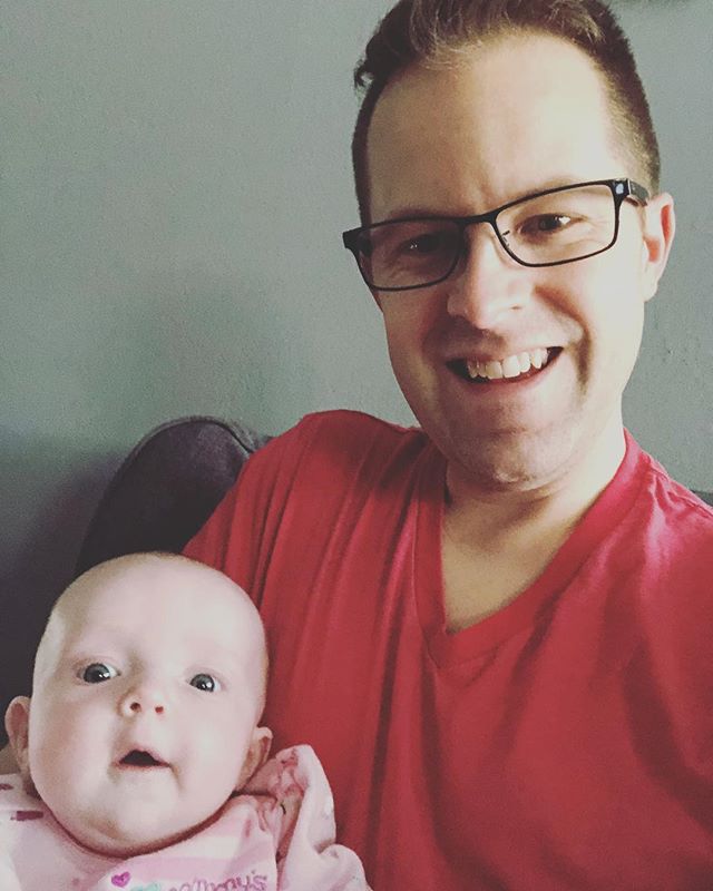 I got home from work in time to introduce Hazel to @twins Baseball for the very first time.  My heart is very full! ❤️⚾️