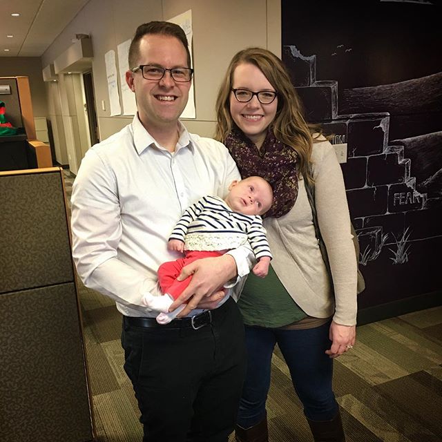 Hazel started her career in radio this morning by making friends at KTIS.