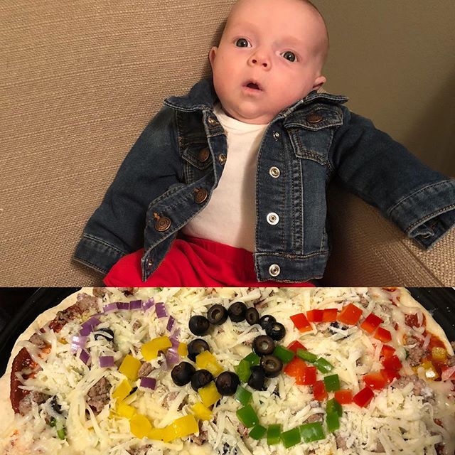 Hazel is feeling patriotic, and we&rsquo;re feeling like National Pizza Day and the Opening Ceremony are a delicious combination! 🇺🇸