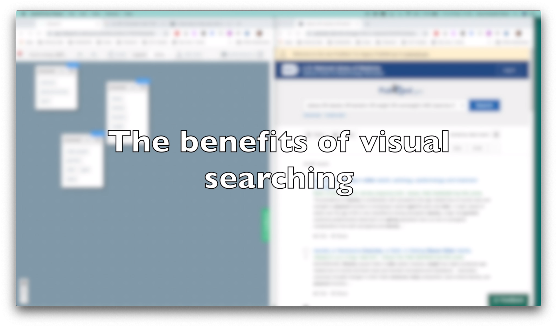The benefits of visual searching