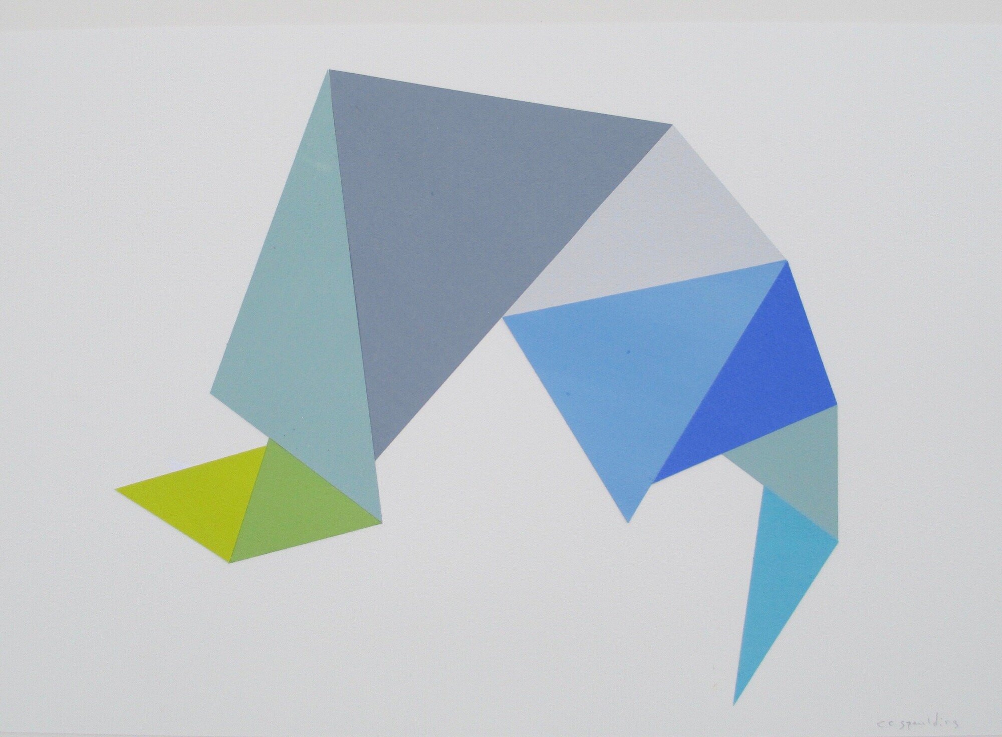 Good Luck: Blue and Green, 16 x 20