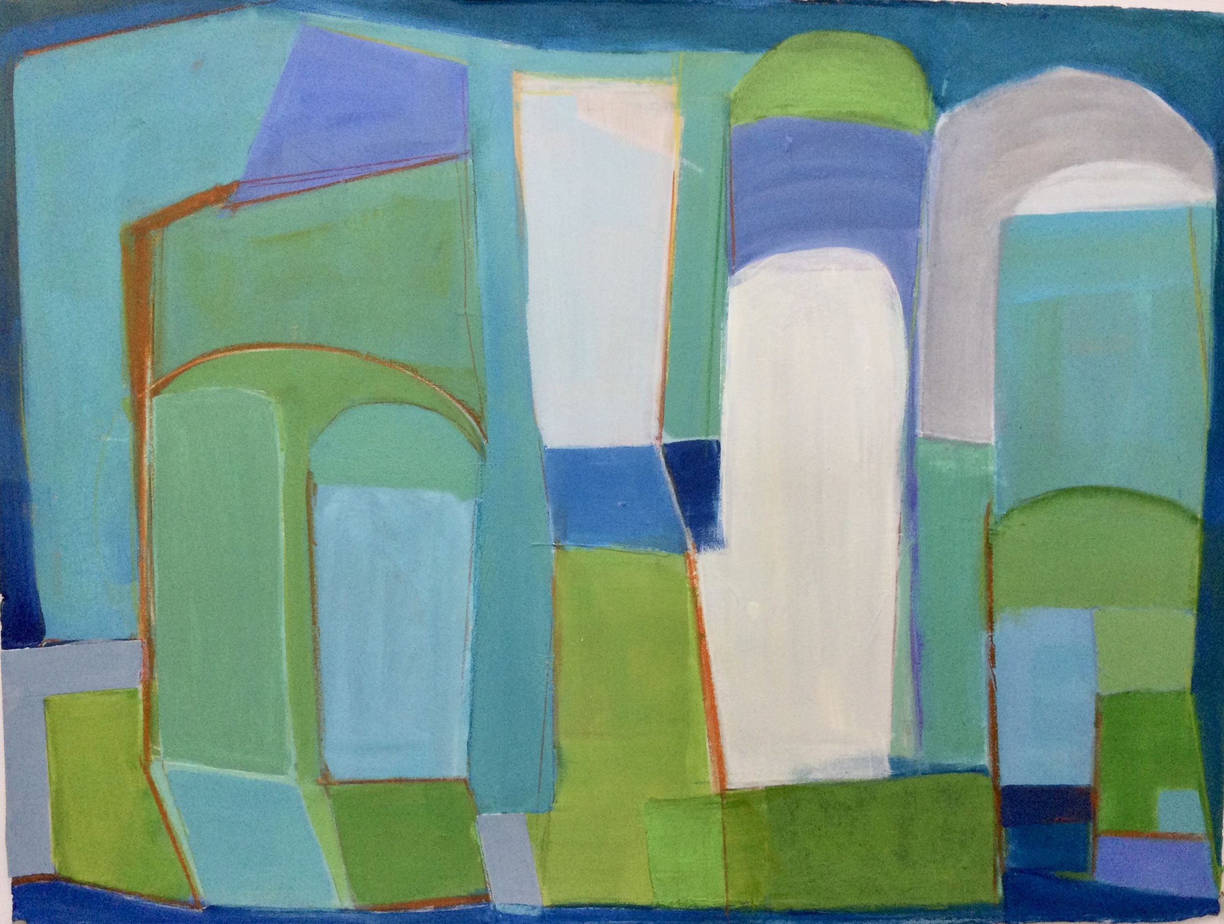 Blue Refuge, 22 x 30