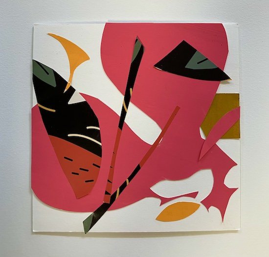 Shaped Notes, 6 x 6 (framed 11 x 11)