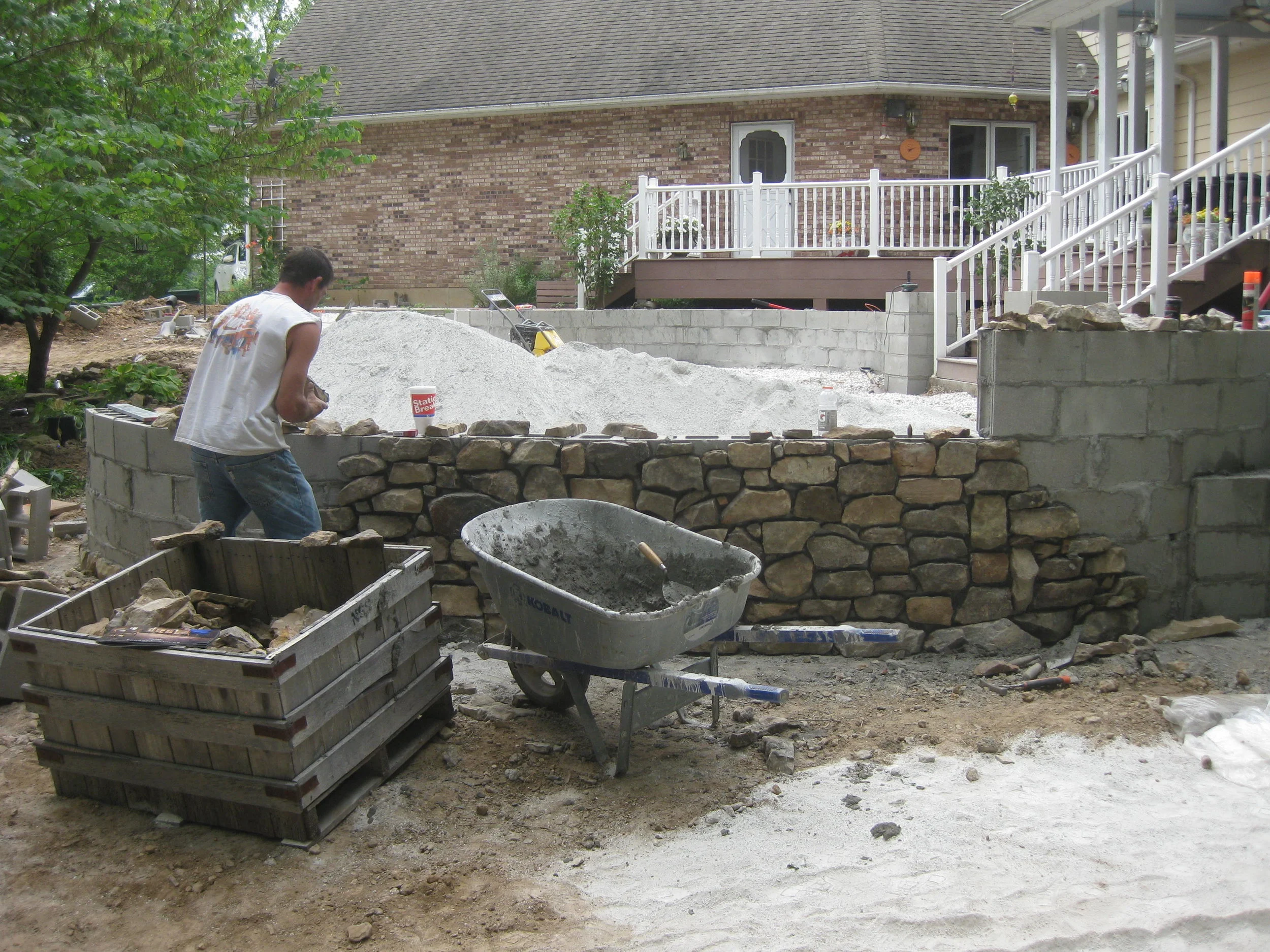 The Process laying stones.JPG