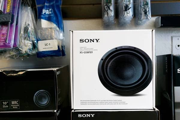 Sony Speakers Installed in your car