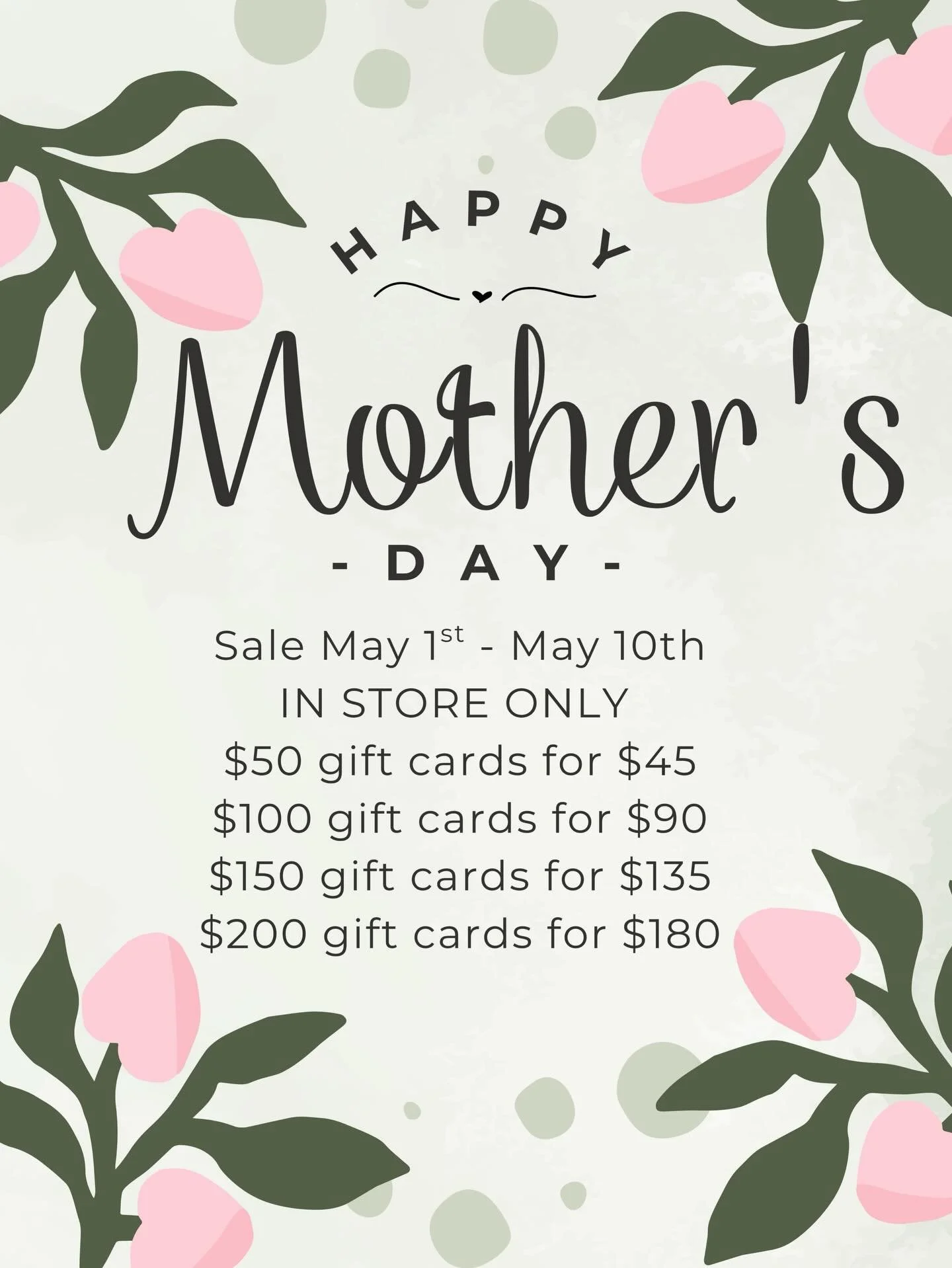 Every mom deserves this 🥰
.
.
.
#mothersdaypromo #hamiltonnailsalon