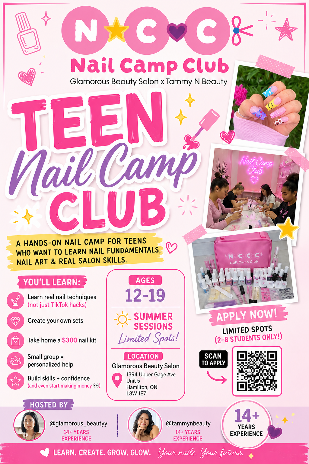 Hamilton Teen Nail Camp | Beginner Gel Nail Course for Teens