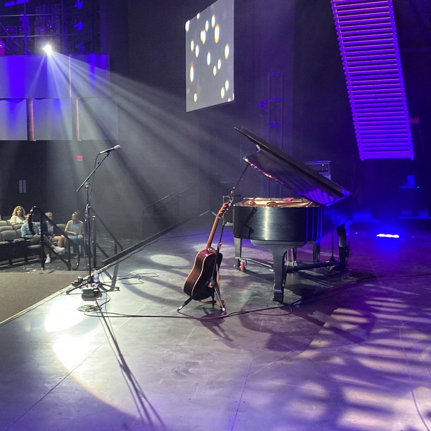 Backstage at Northwestern in Minnesota&mdash;I never, ever want to lose the great joy of walking onto a stage like this to sing for a few hours. Here goes&hellip;