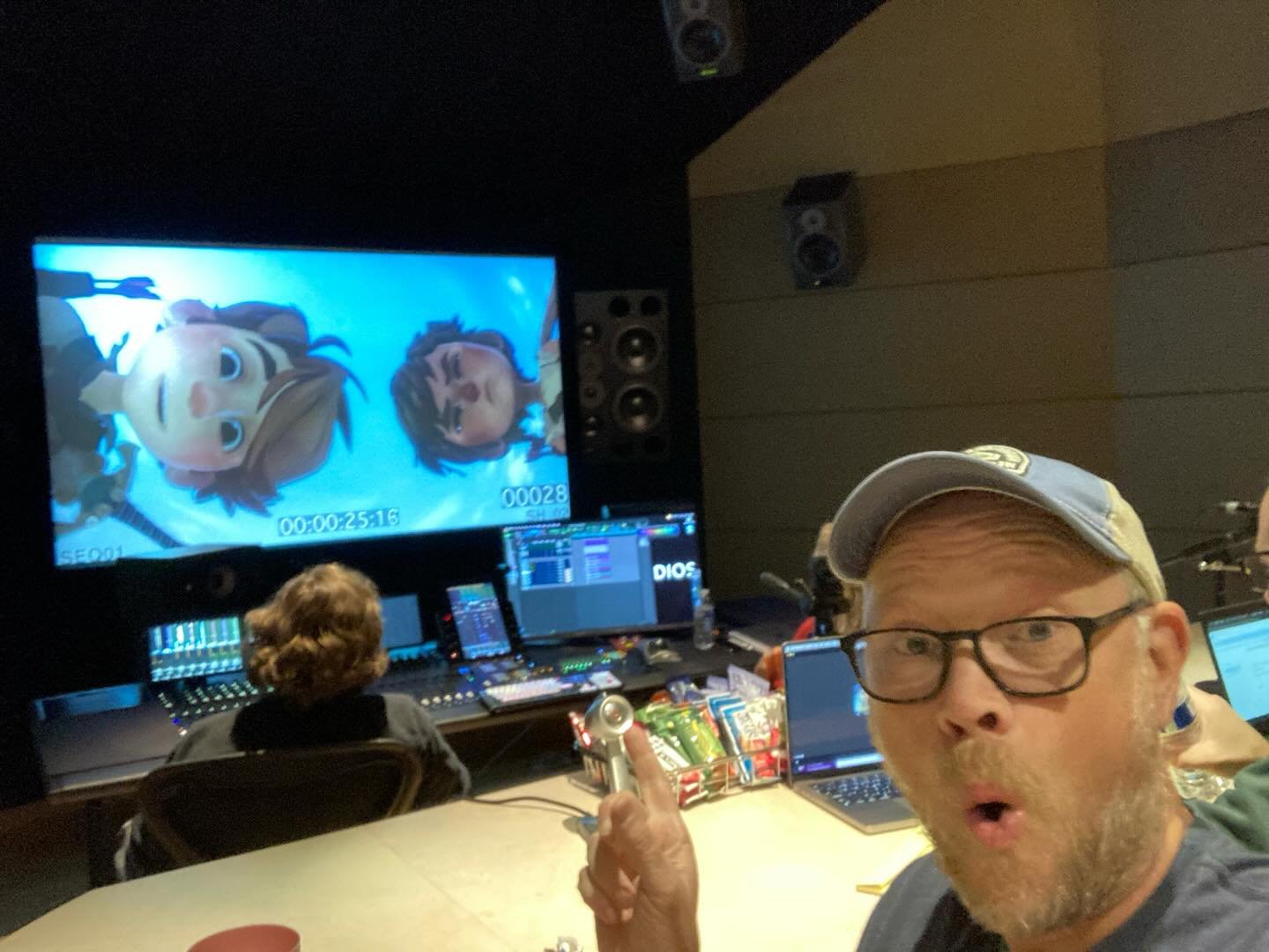 SUPER fun day in the studio, watching and making mix notes on season 3, episode 1 of @wingfeathersaga! This team is amazing, and so is the show. Every season is better than the last&mdash;and this one in particular has the most amazing build to the f