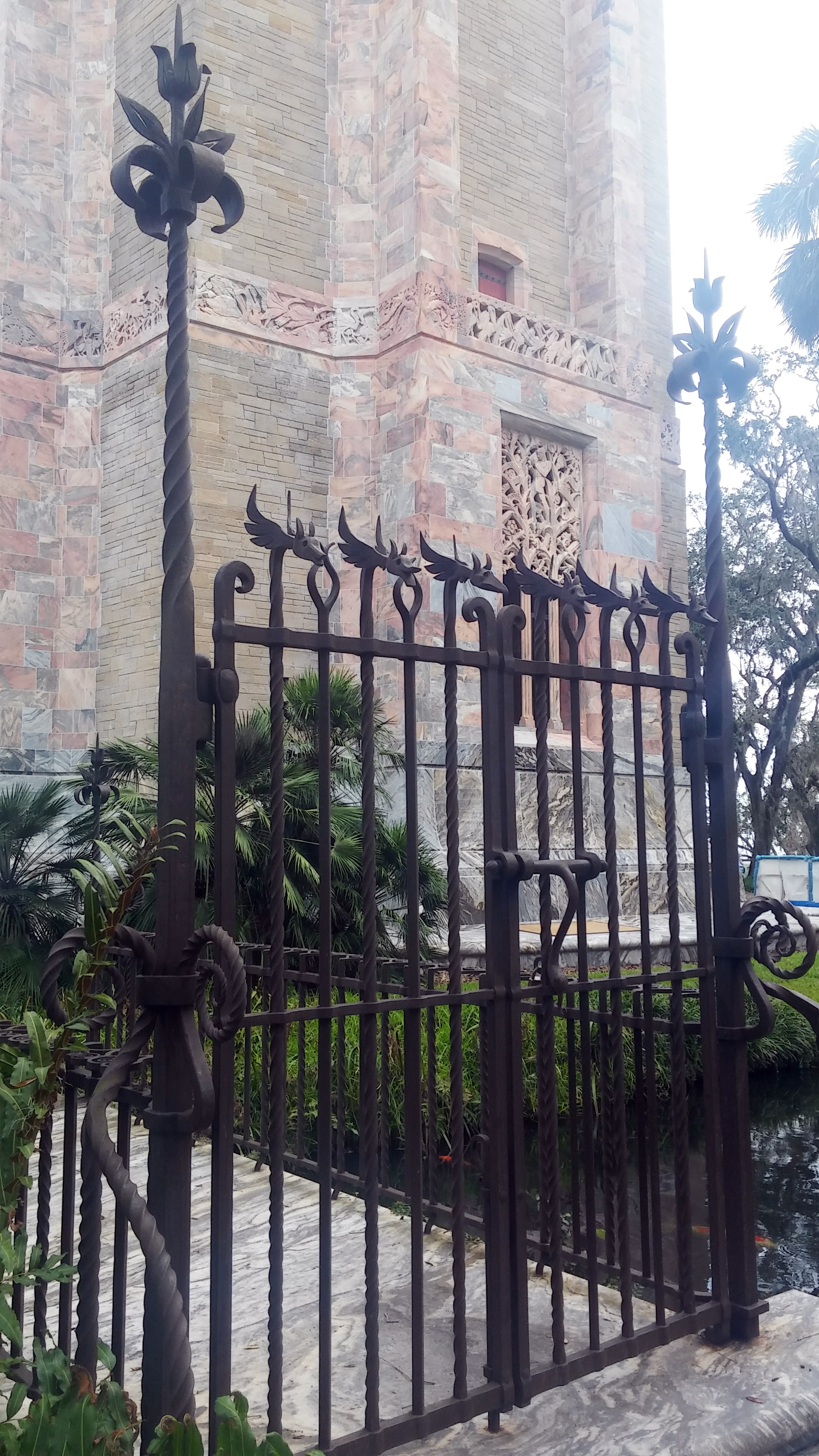 Fancy metal work. 