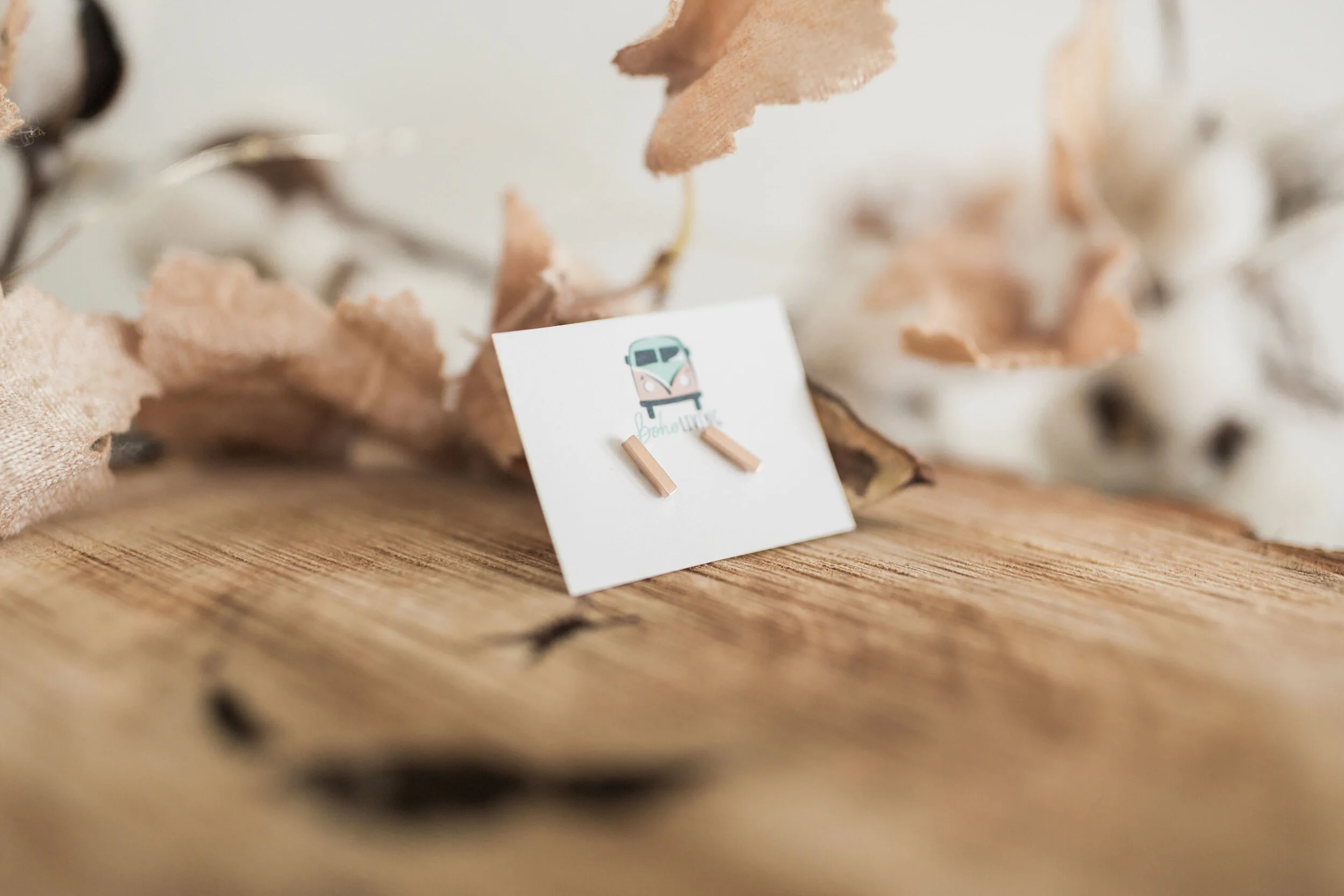 Dainty Rose Gold Stud Earrings