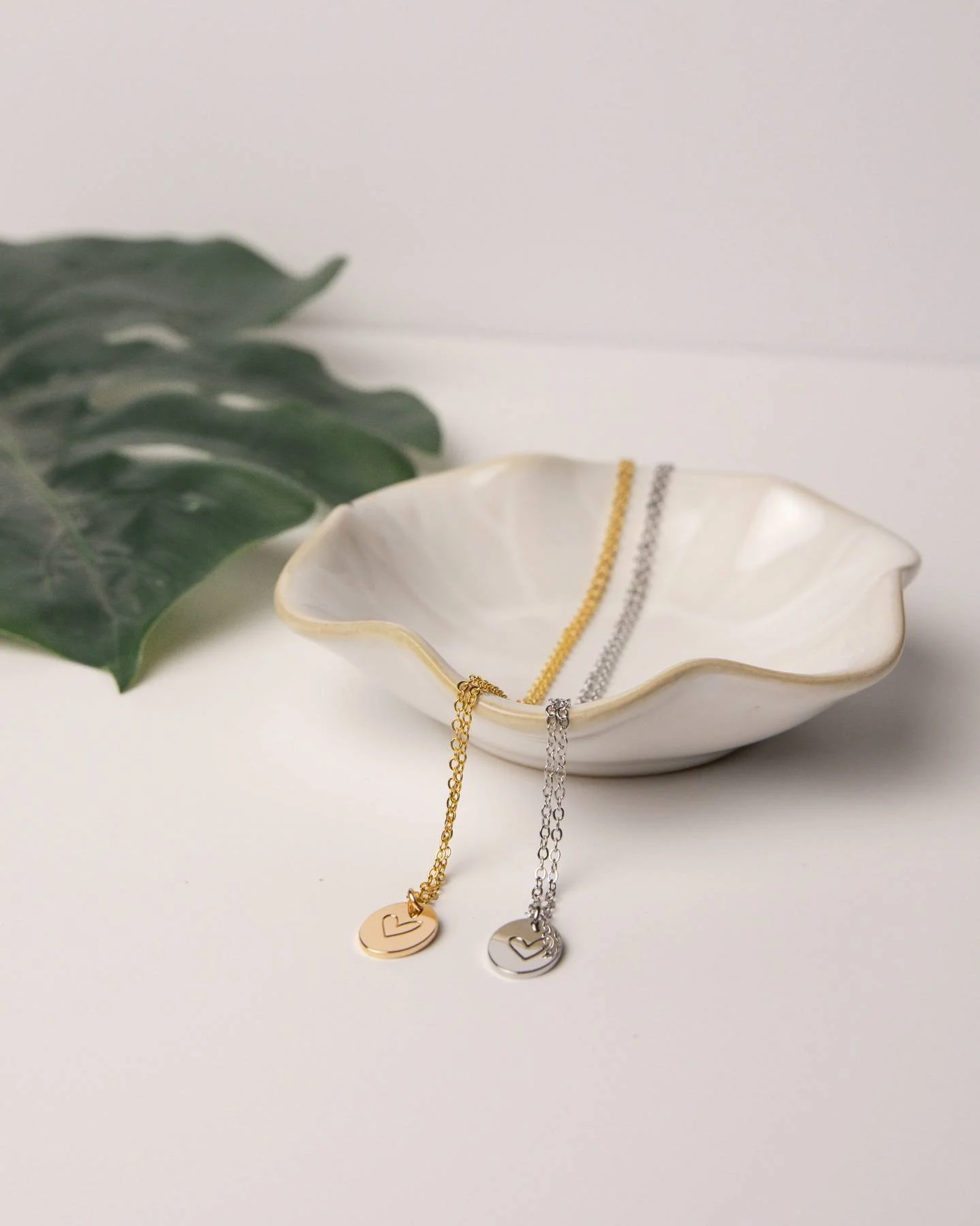 Heart Stamp Necklace Gold&Siler.jpg