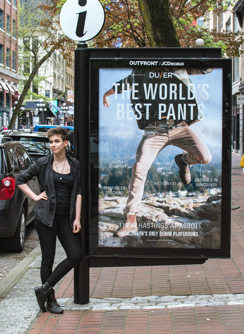 My central task, as the lead designer, was thinking up new ways of communicating the (quite astonishing) product benefits to people who had never heard about us. Here's me standing next to our first transit shelter ad in 2017.