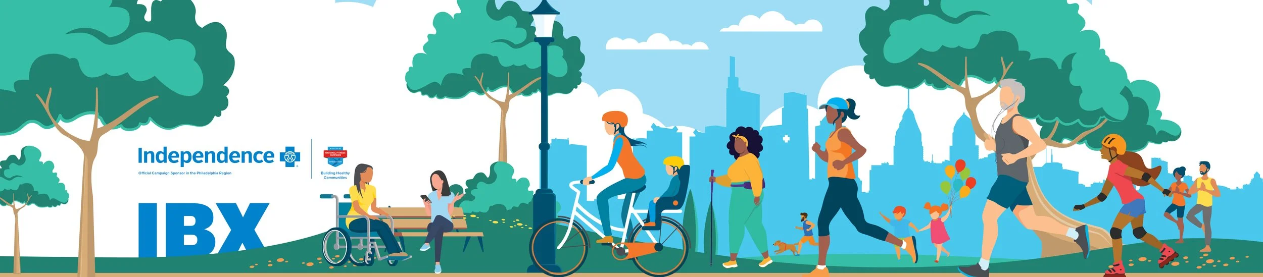 "Fitness Courts" Mural Design – IBX x National Fitness Campaign