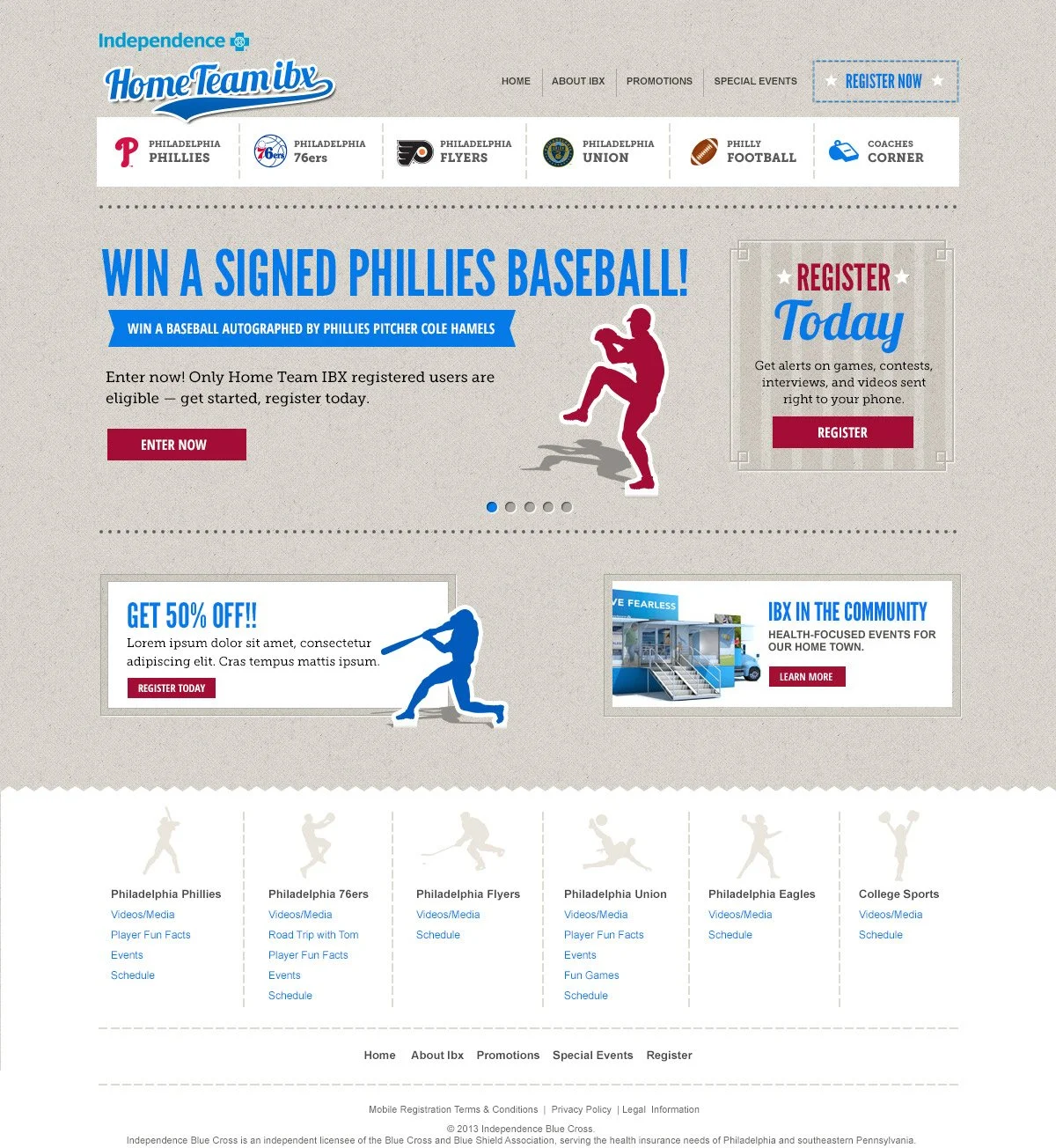 I led the creative direction for a dynamic microsite designed to give IBX members exclusive, behind-the-scenes access to Philadelphia’s beloved sports teams. From concept through execution, I oversaw the visual design, user experience, and content i