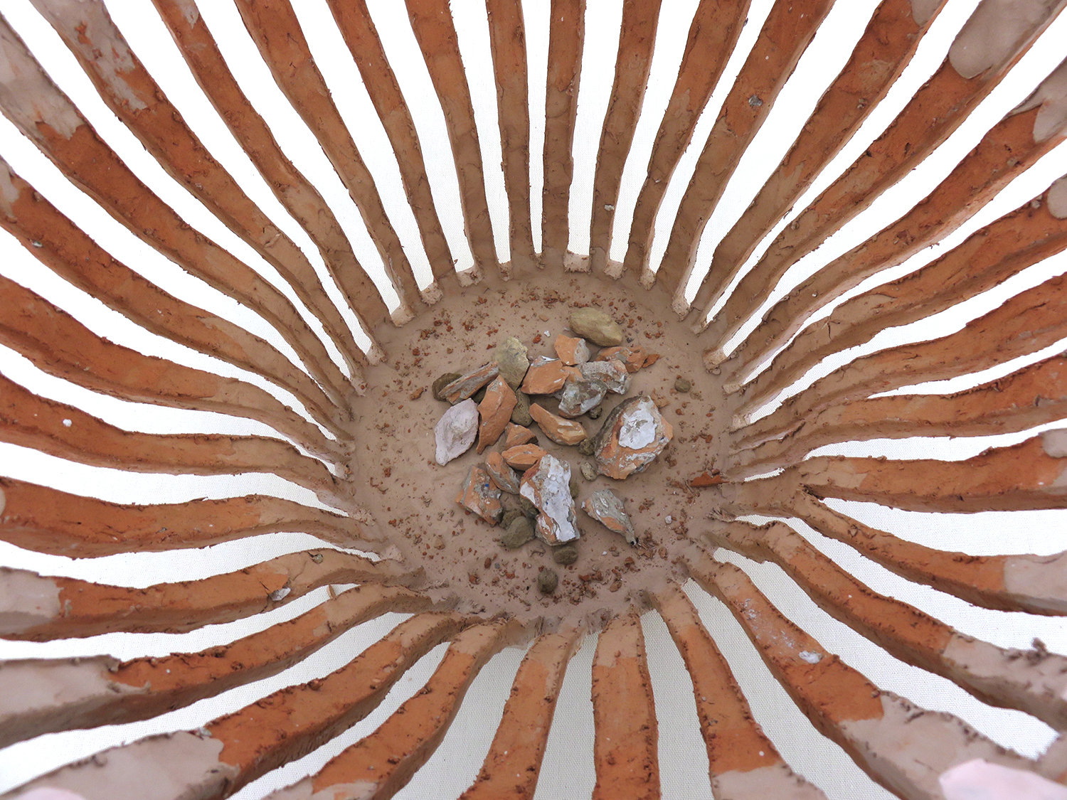   Wastebasket - detail  Ceramic waste 16” x 18” x 16” 
