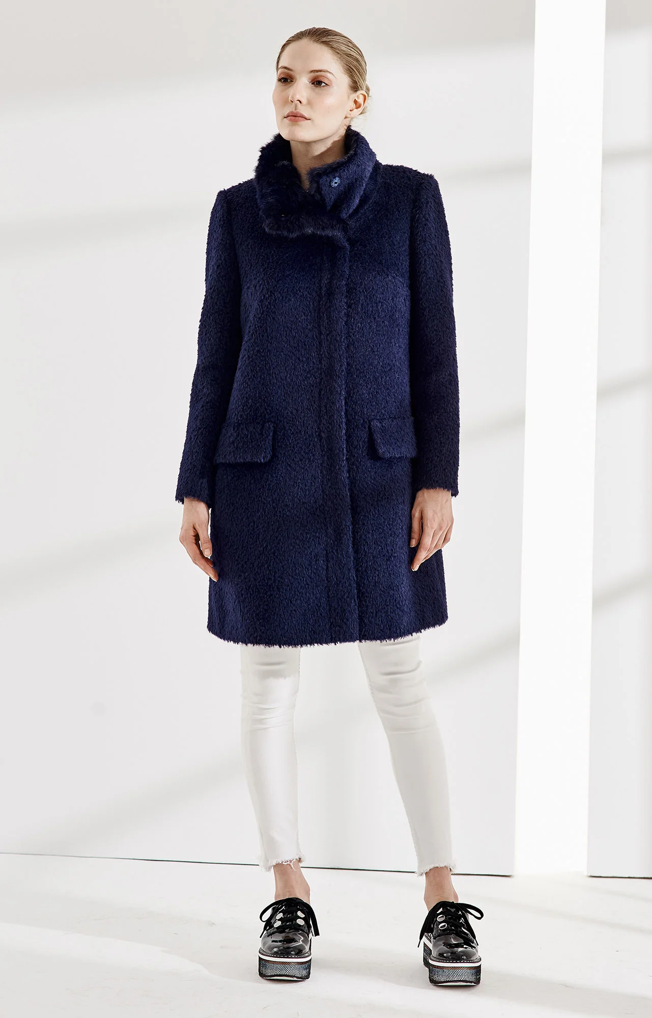 JACKET ALIDA AT-329 Colors: camel, blue Sizes: XS, S, M, L, XL