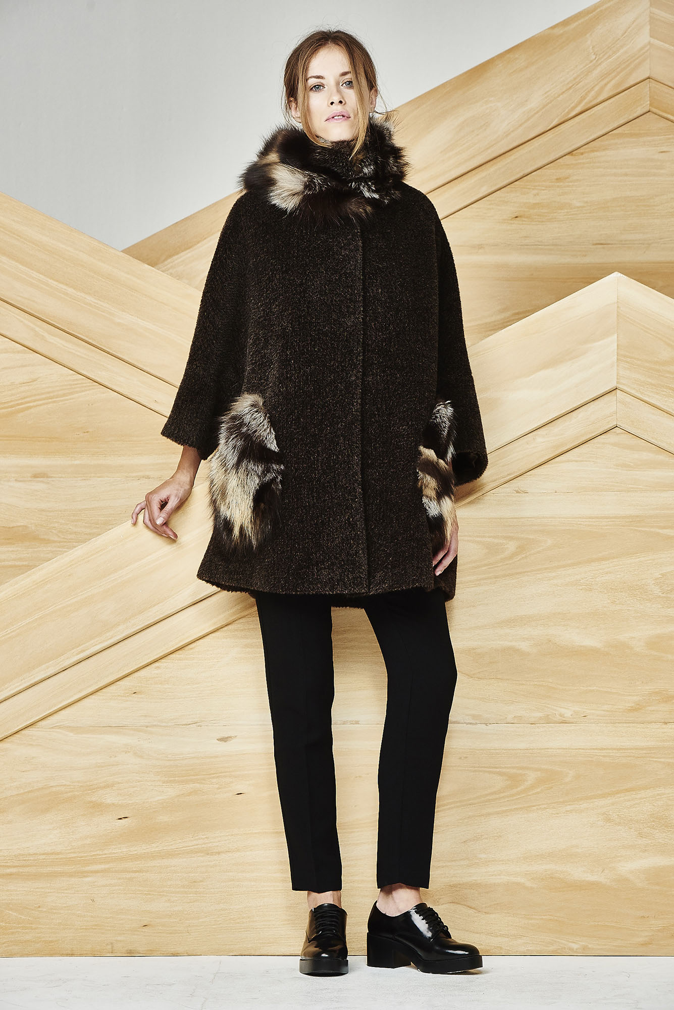 JACKET AMANDA AT-312 Colors: coffee melange , oatmeal Sizes: XS, S, M, L