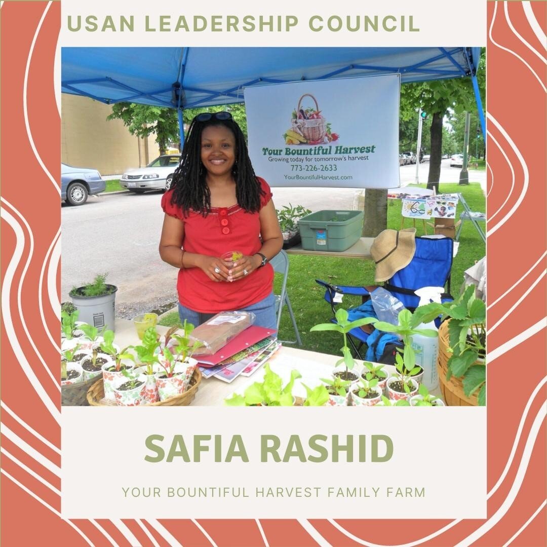 For week 3 of our USAN Leadership Council Highlights we're featuring the incredible Safia Rashid of @yourbountifulharvestfamilyfarm !!⠀
⠀
Safia launched her CSA last week and she's getting close to selling out! If you have some extra cash from the st