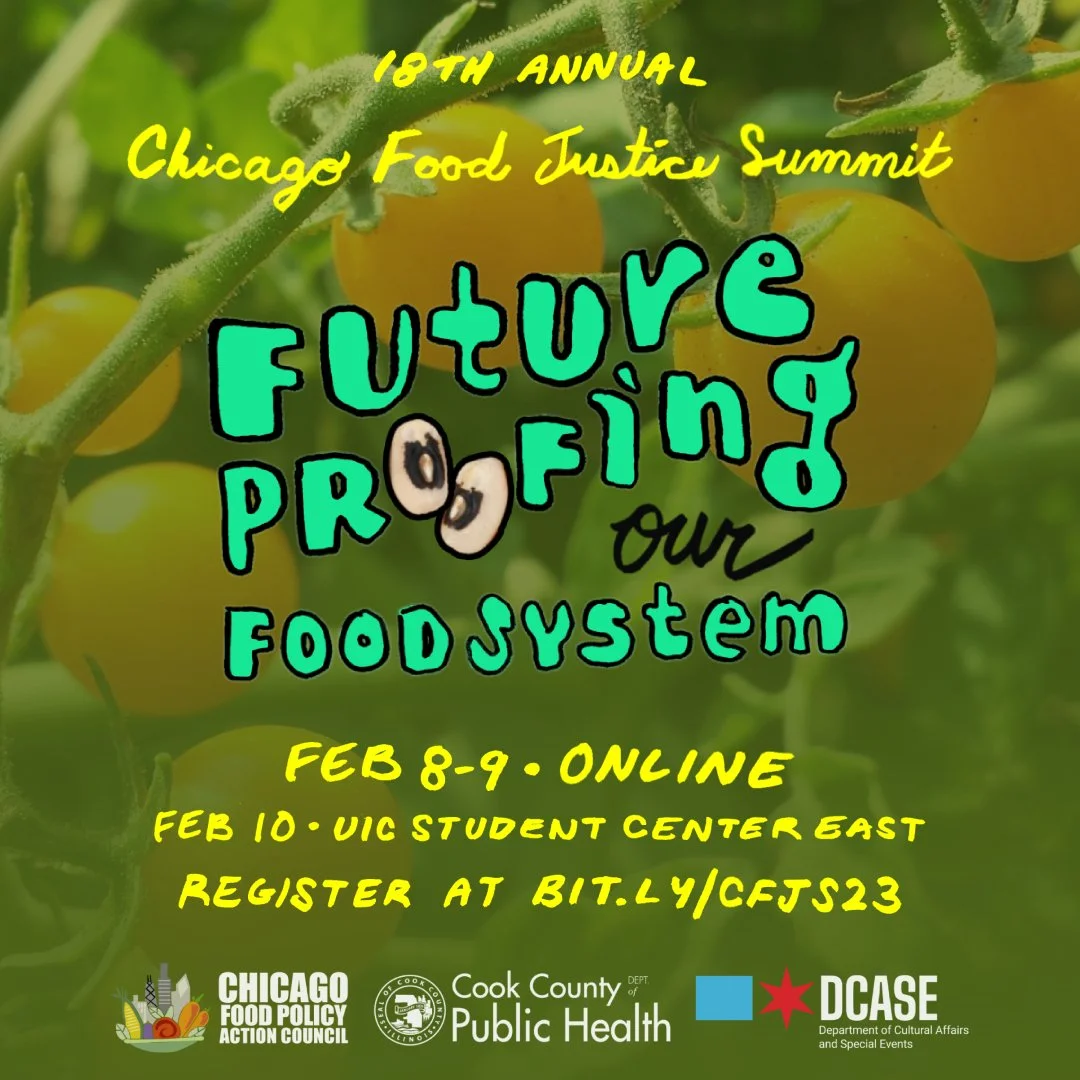 Schedule at a Glance for the 18th Annual Chicago Food Justice Summit