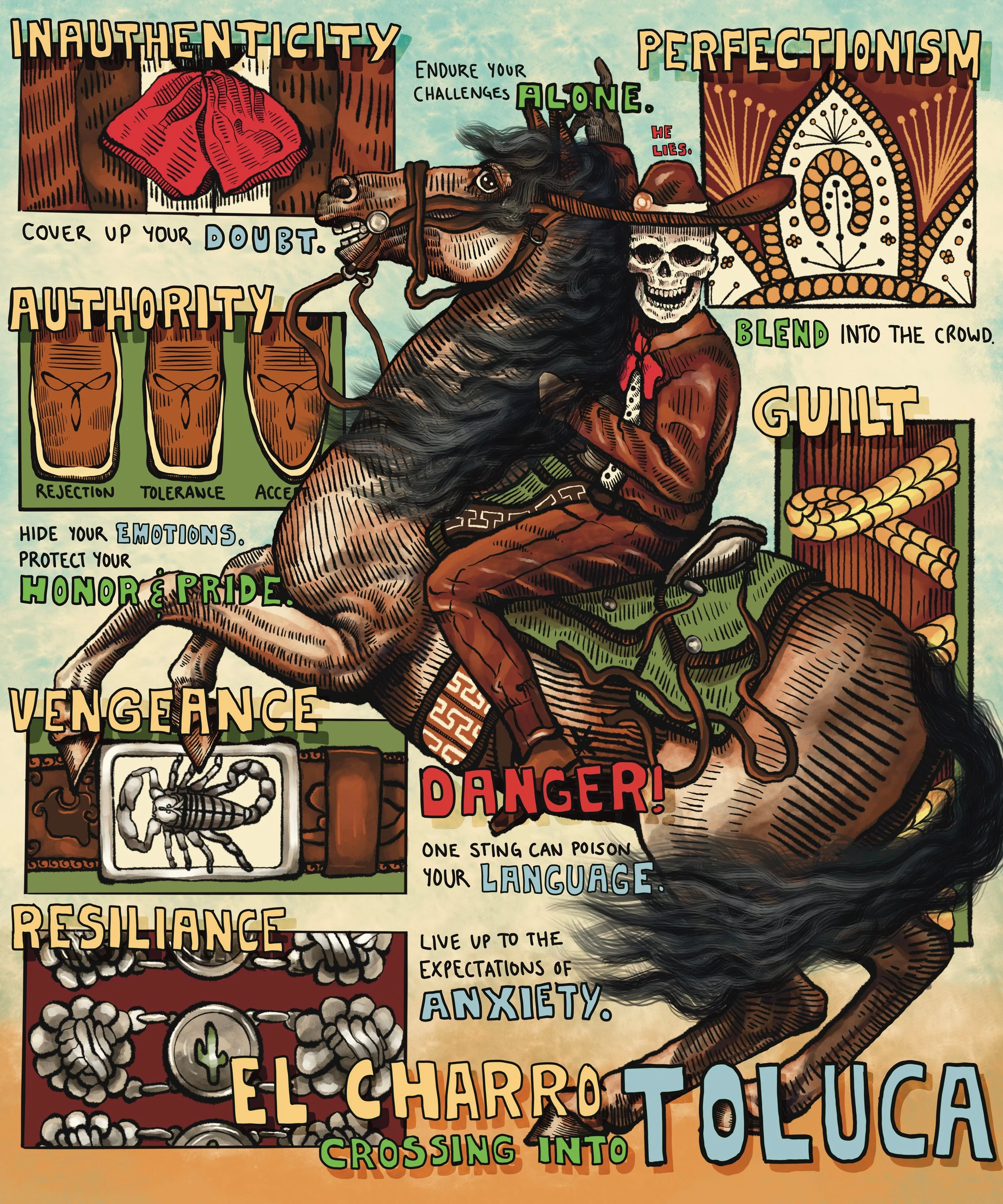 El Charro Crossing into Toluca