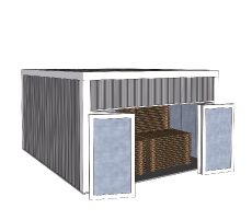 Hinged door (3 or more doors)