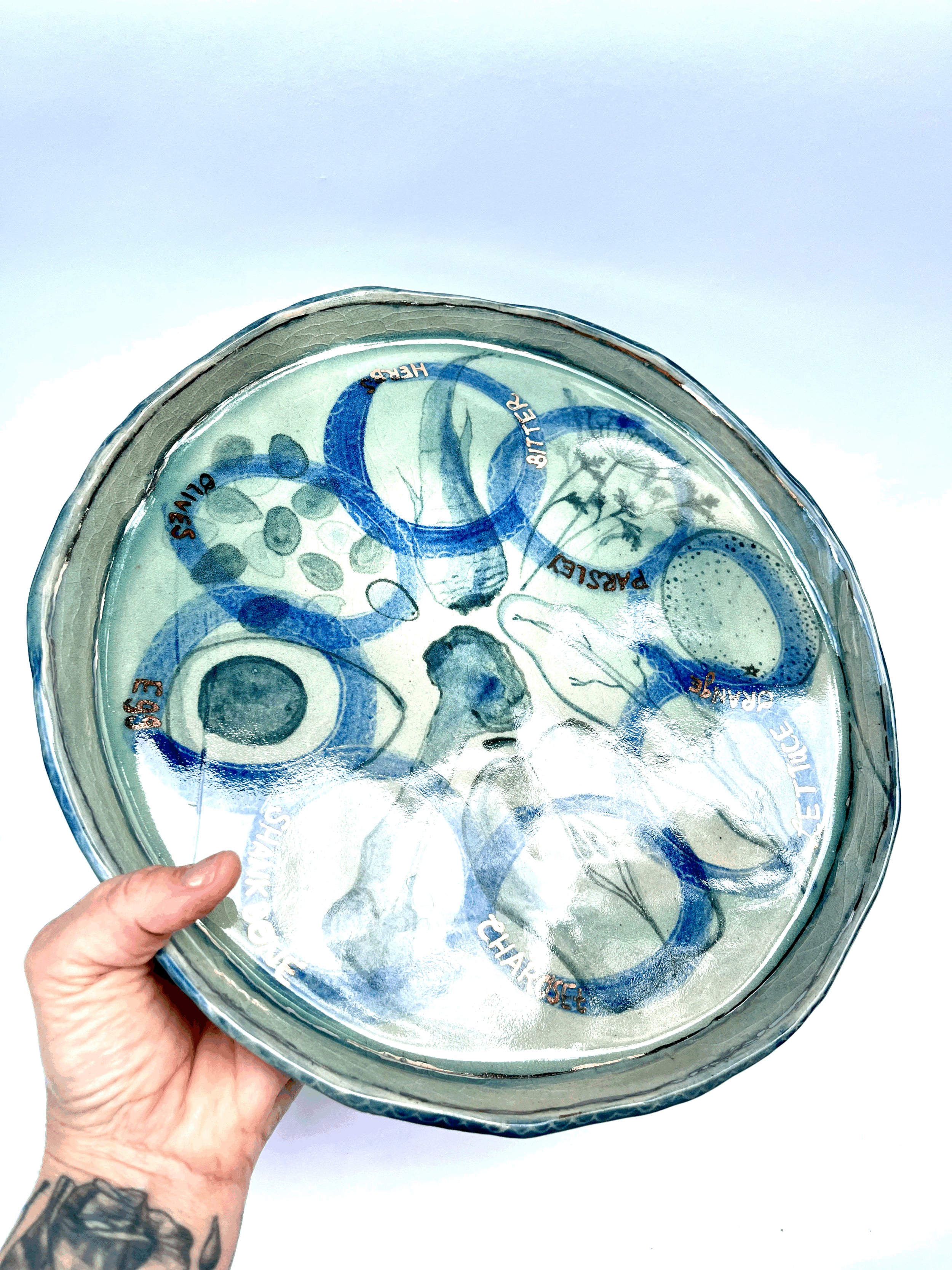 Passover seder plate