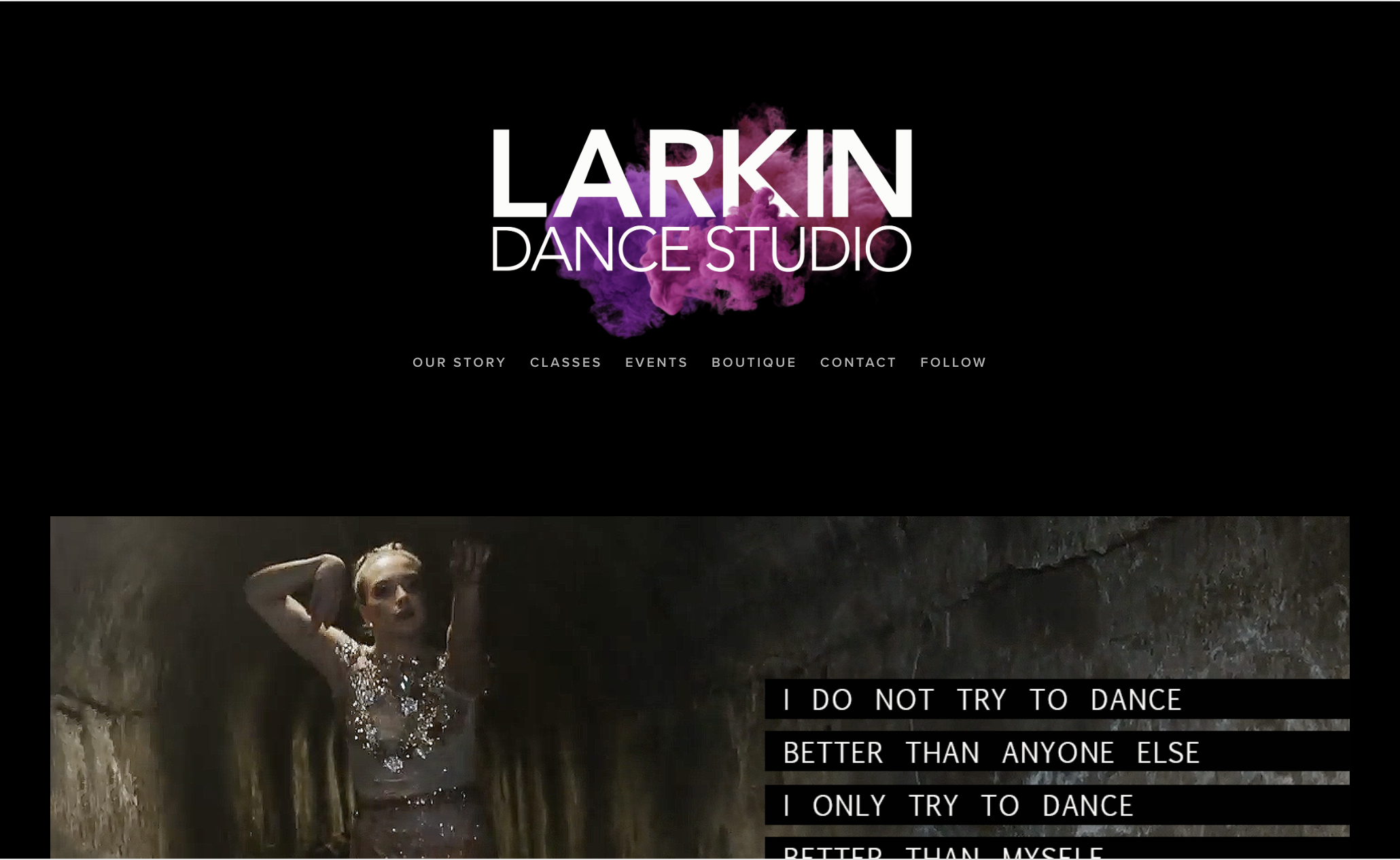 Website Re-Design/Build – Larkin Dance Studio