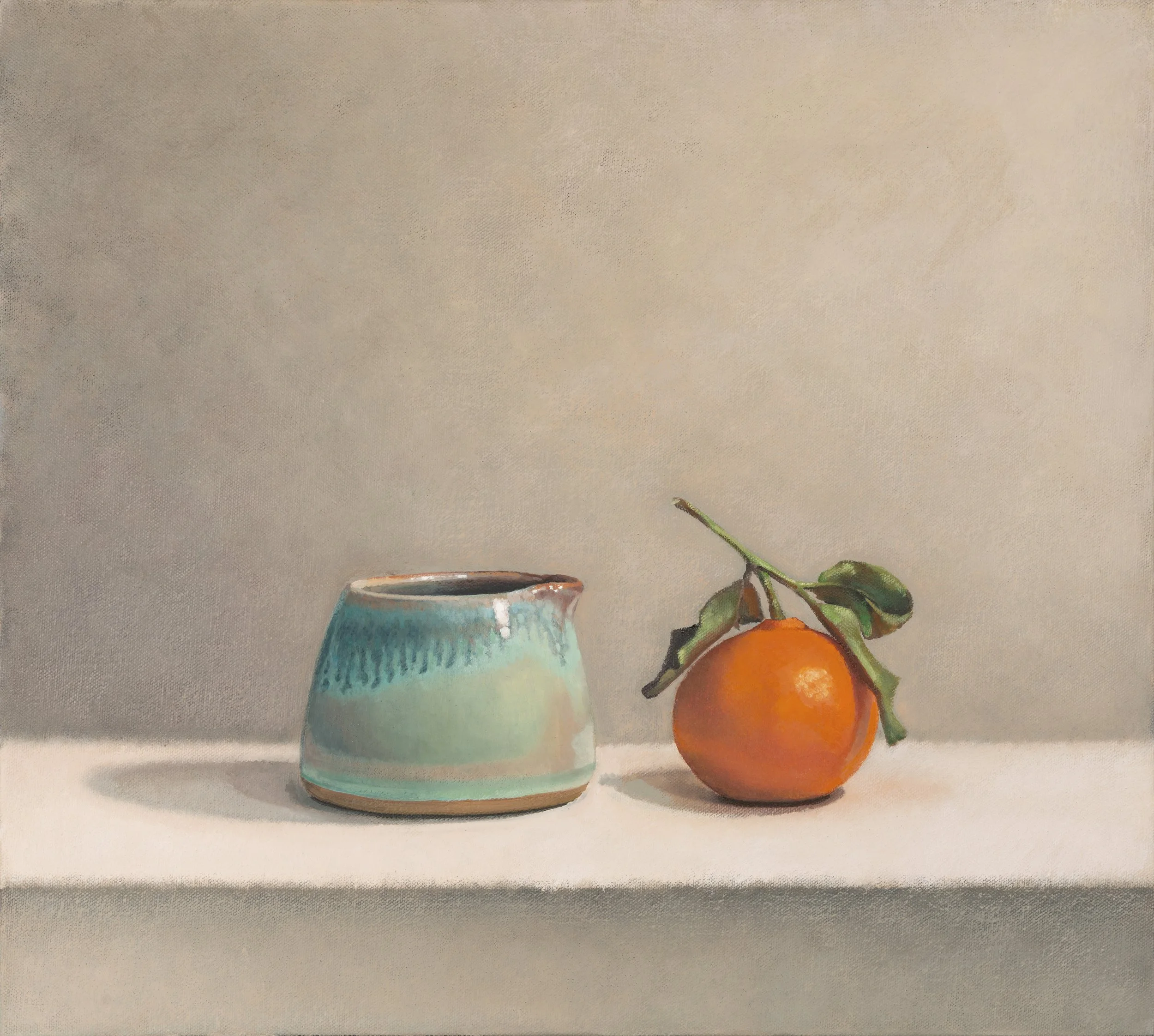 Orange and Teal | oil on canvas | 40 x 50cm | sold