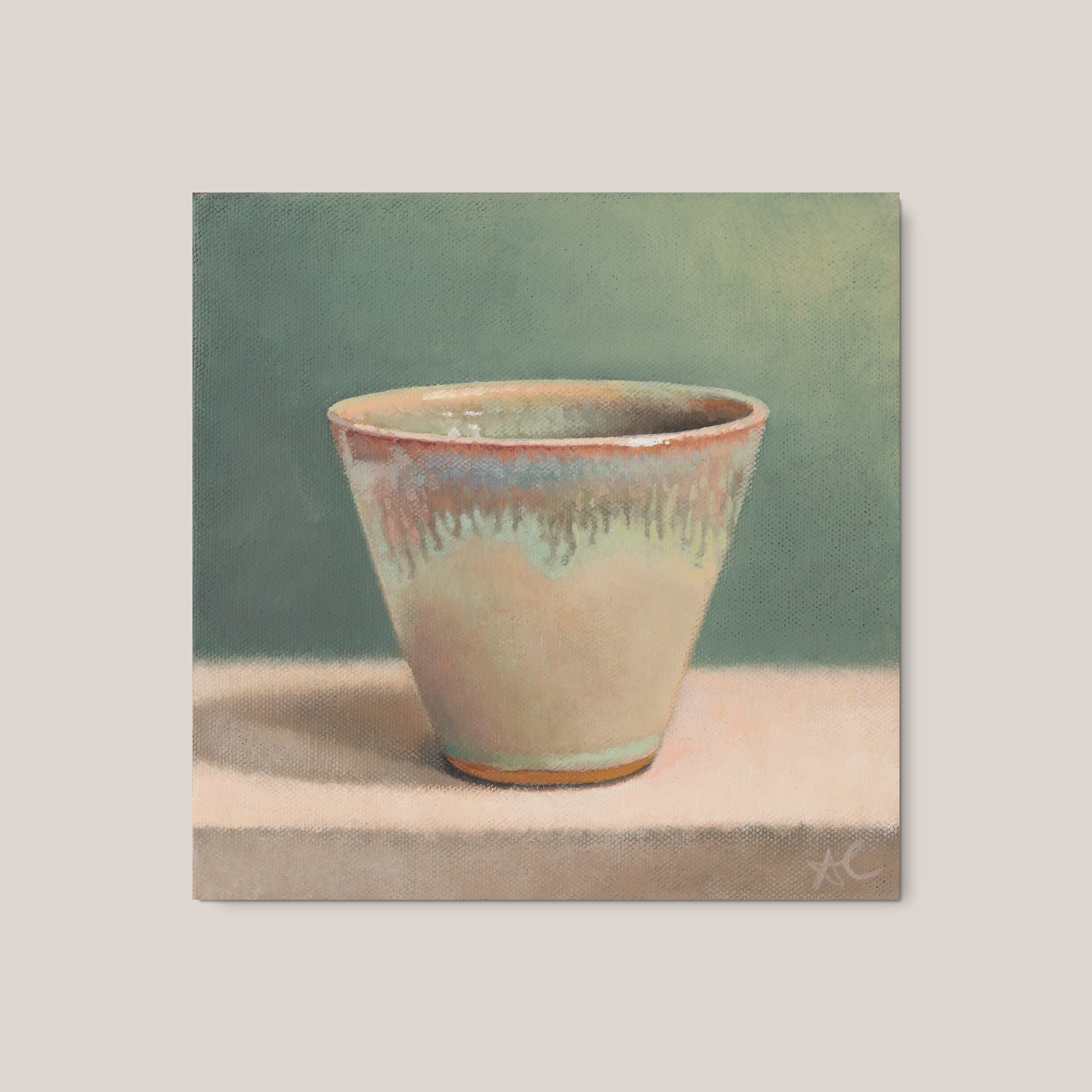 Glazed Cup | oil on canvas | 20 x 20 cm
