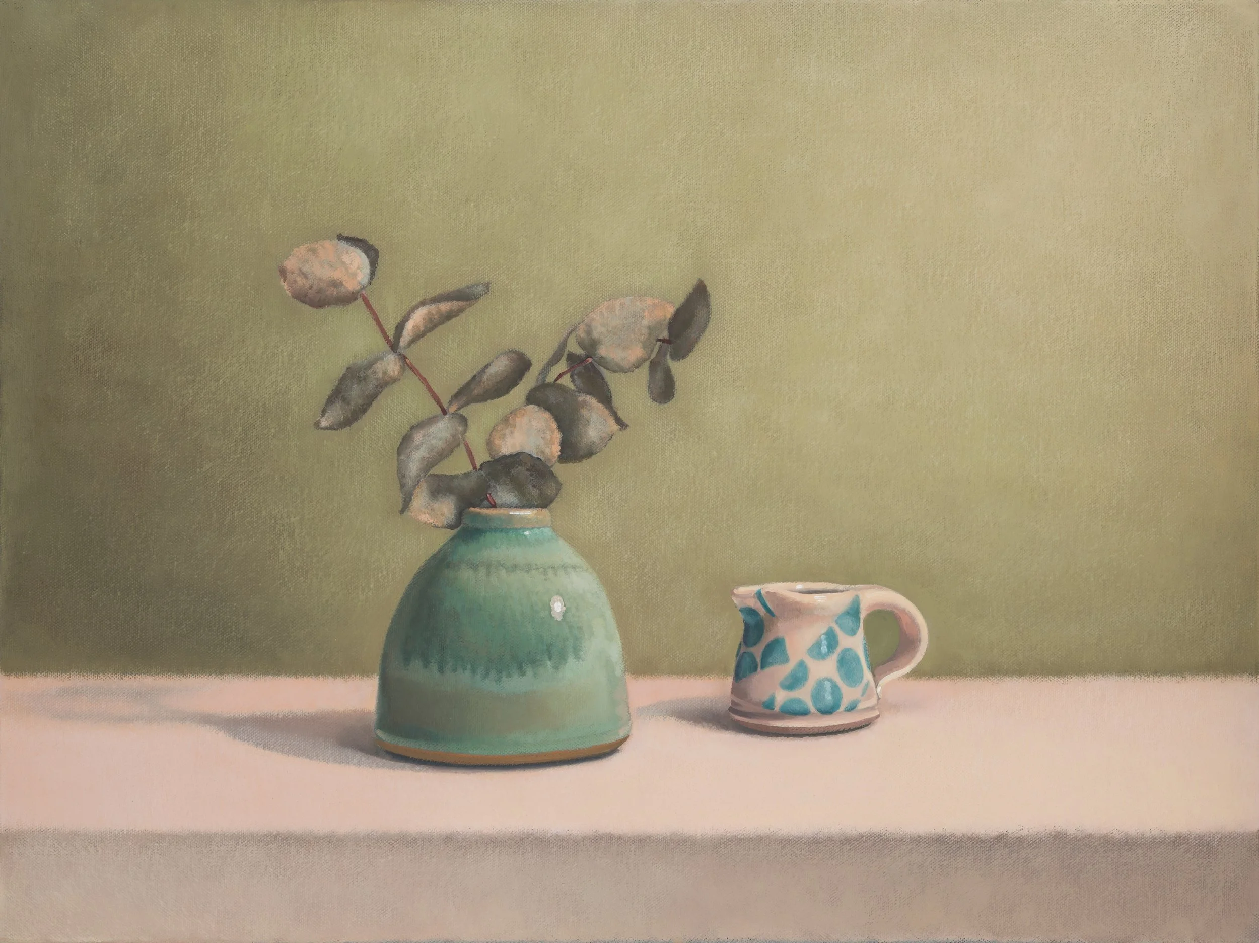 Soft Greens and Blues | oil on canvas | 45 x 60 cm | sold