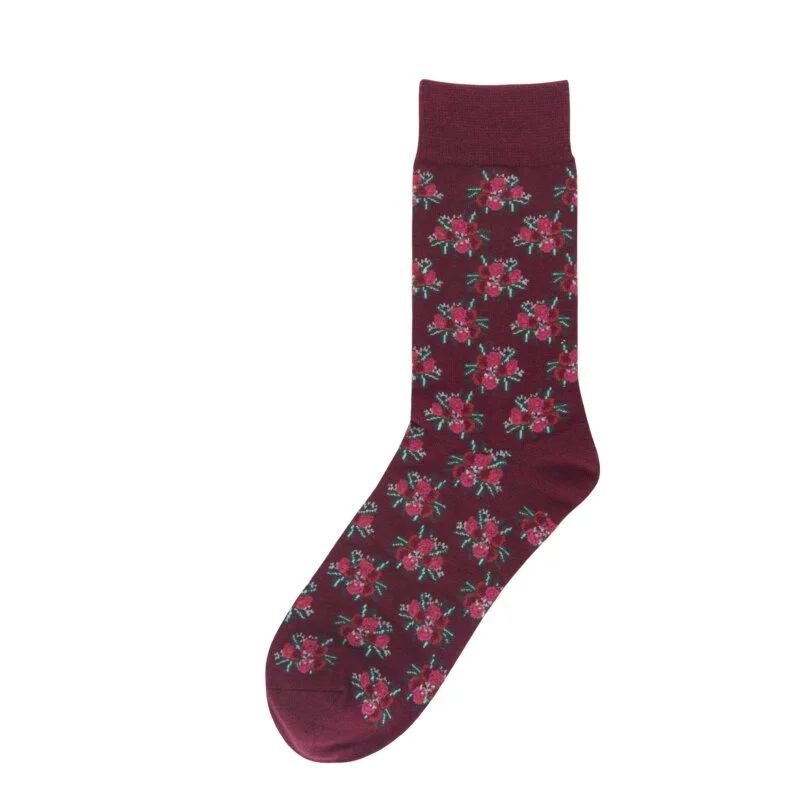 Création d’un motif fleuri pour chaussettes. All over pattern design