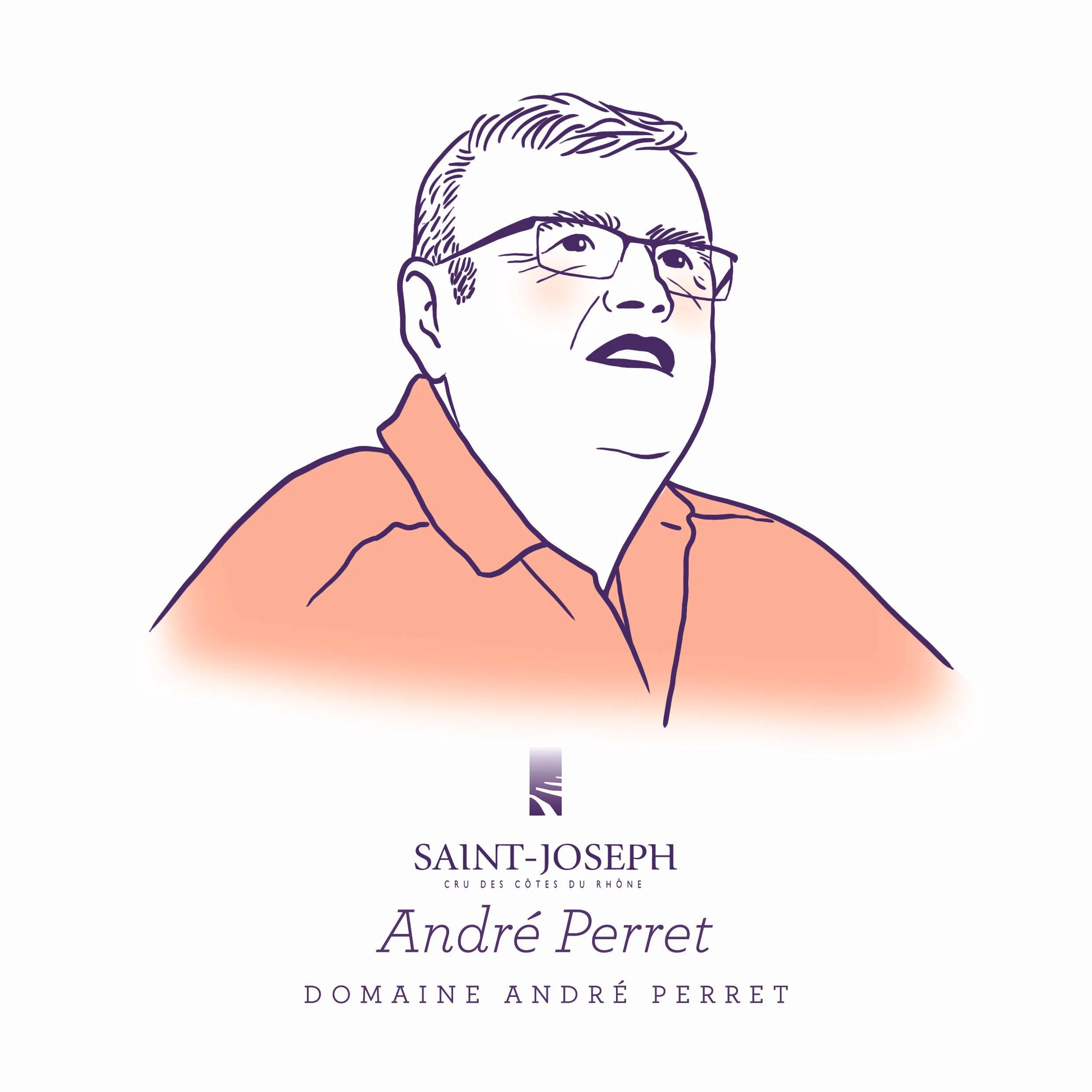 Portrait de vigneron, illustrations, portraits illustrés