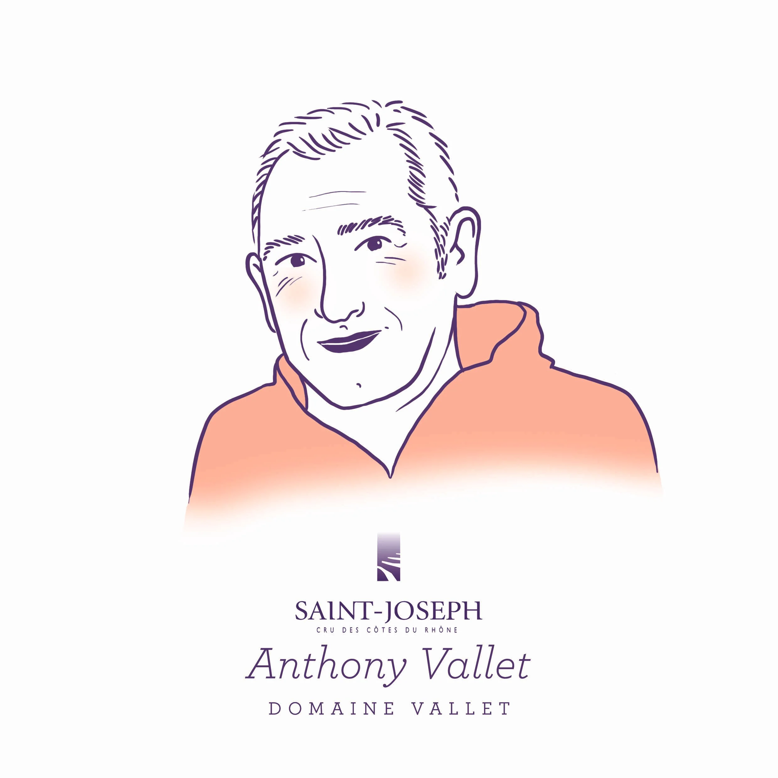 Portrait de vigneron, illustrations, portraits illustrés