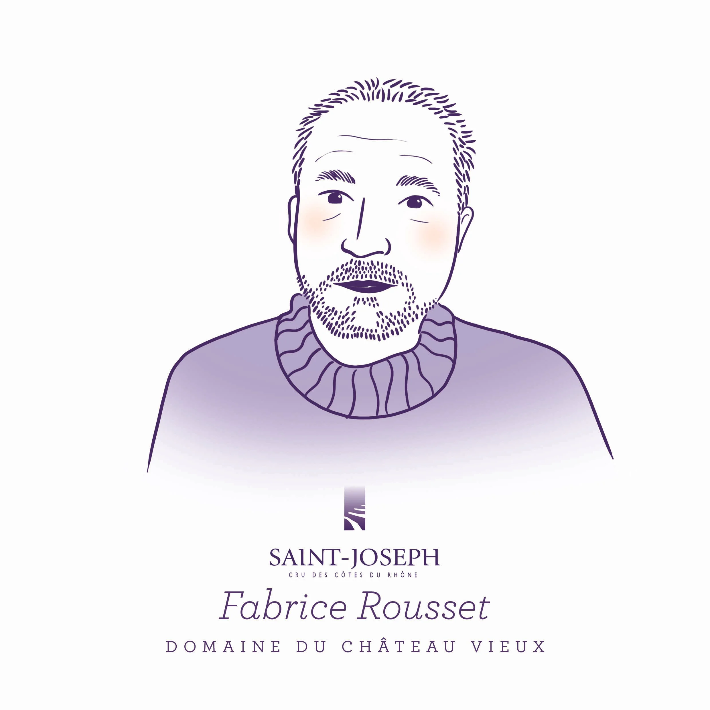 Portrait de vigneron, illustrations, portraits illustrés