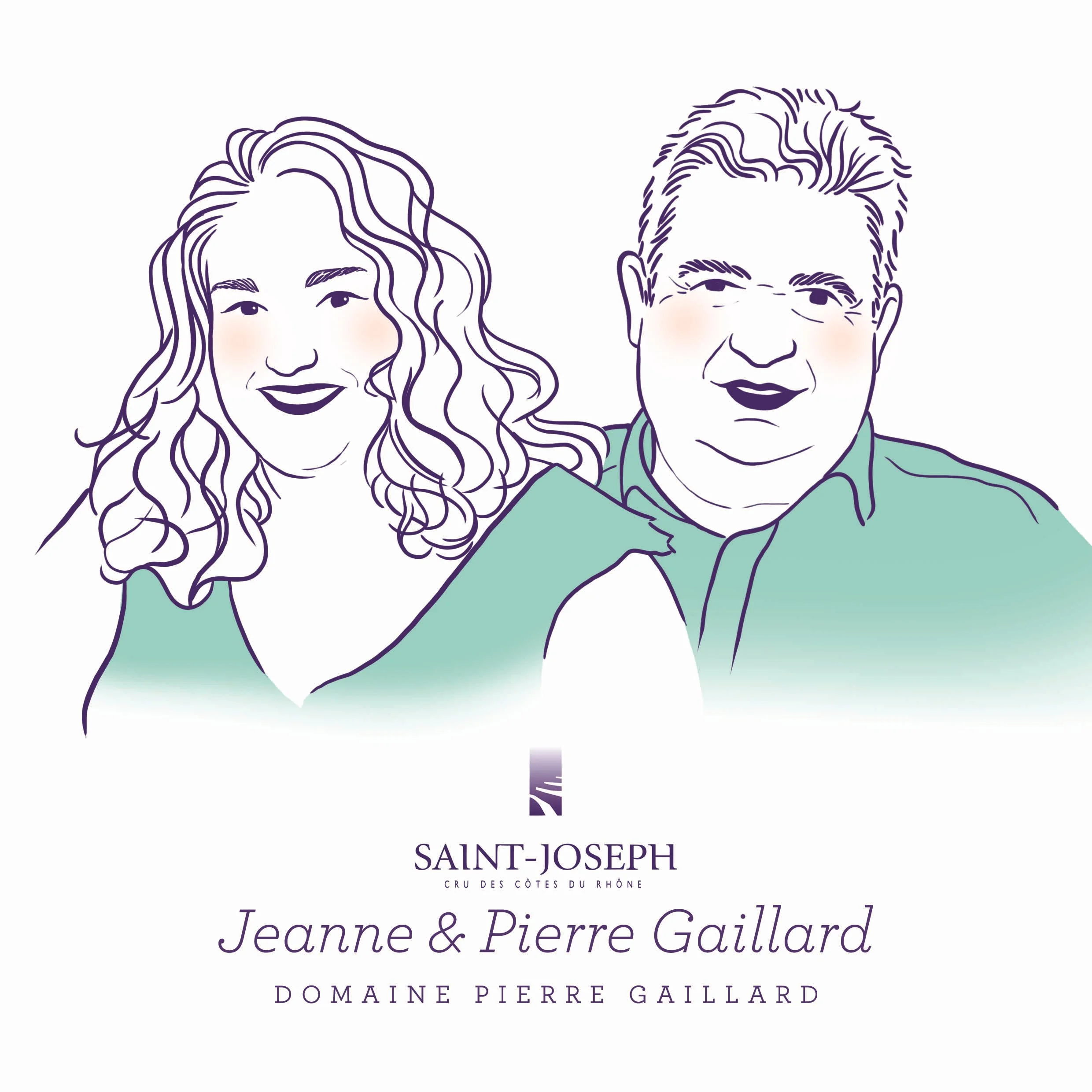 Portrait de vigneron, illustrations, portraits illustrés