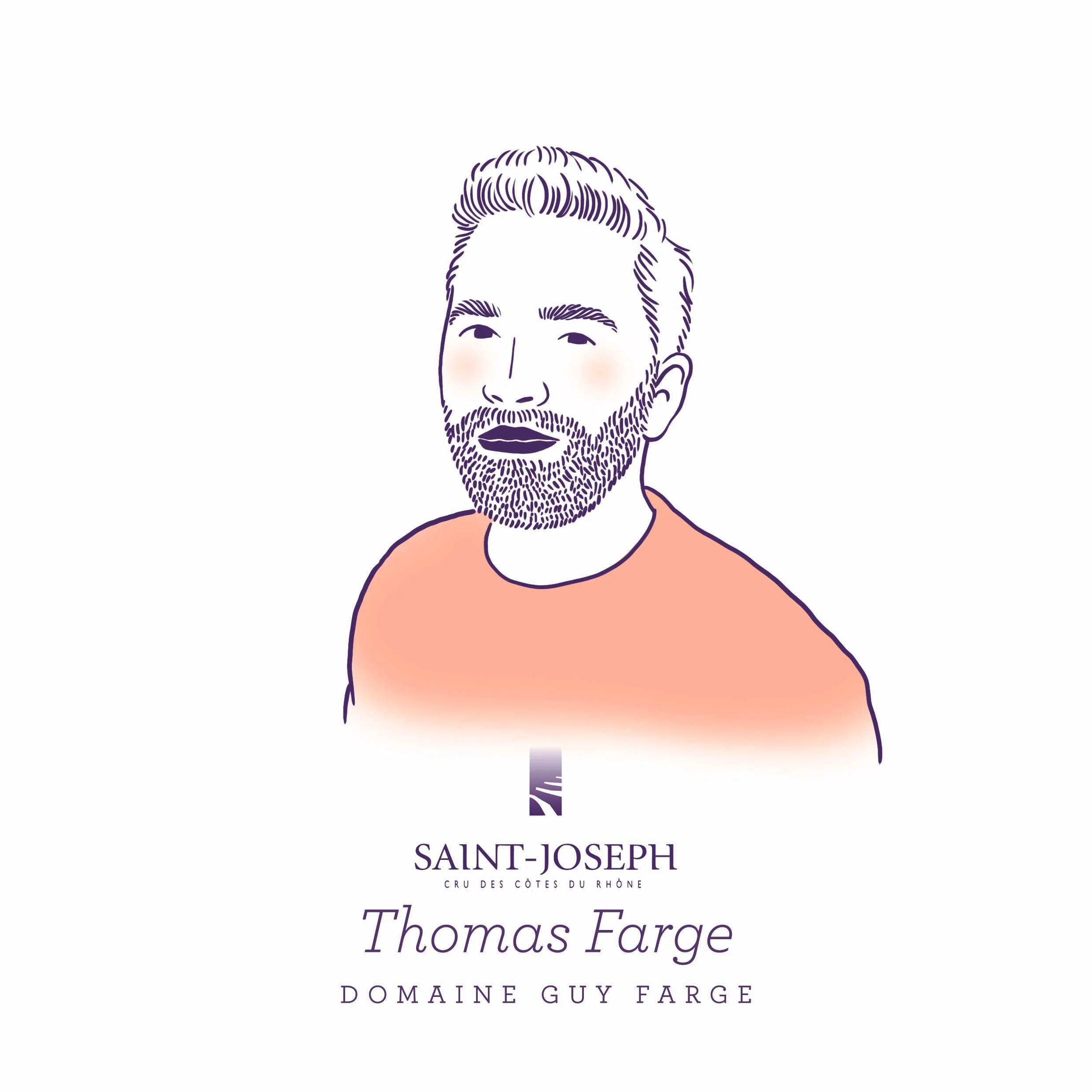 Portrait de vigneron, illustrations, portraits illustrés