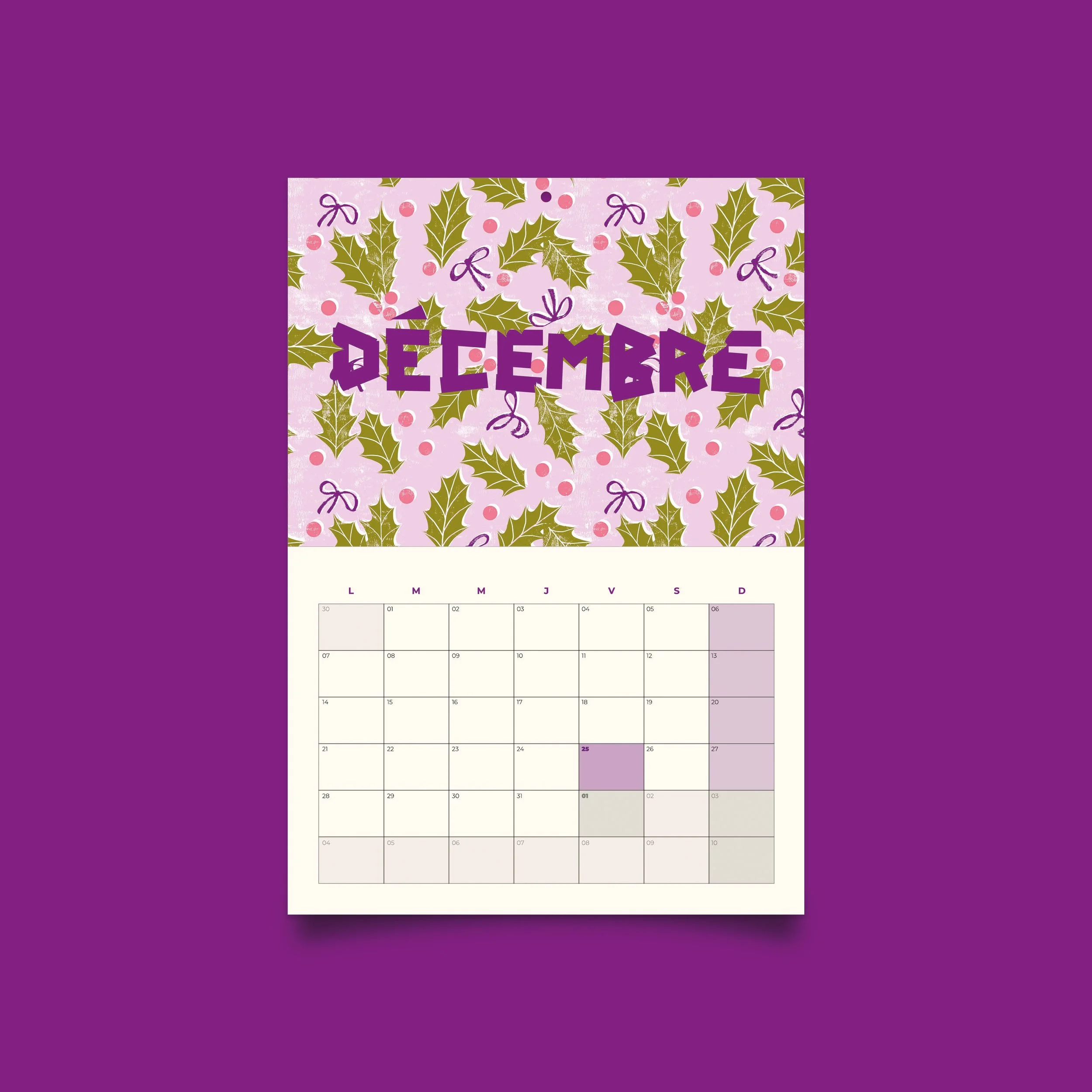 Décembre 2026 - calendrier illustratrice Clemzillu