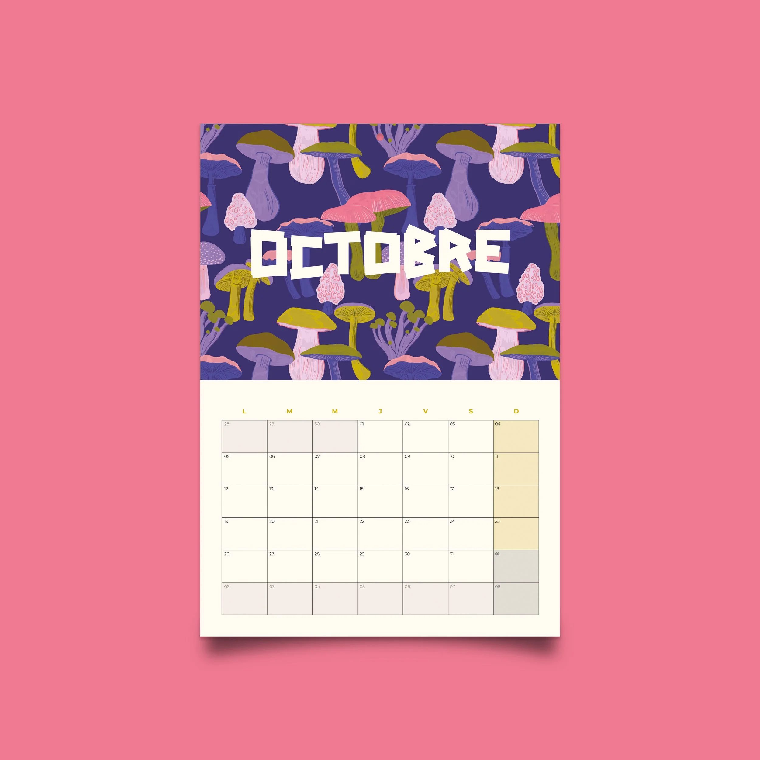 Octobre 2026 - calendrier illustratrice Clemzillu