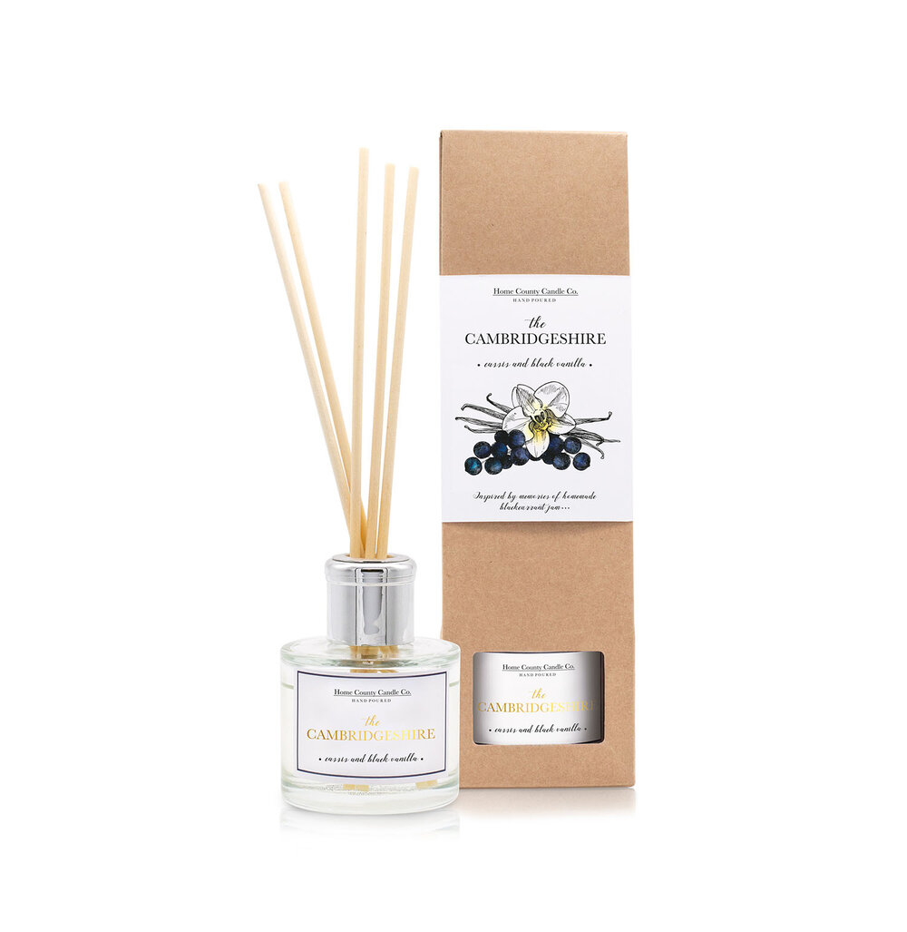 The Cambridgeshire - Cassis and Black Vanilla Reed Diffuser