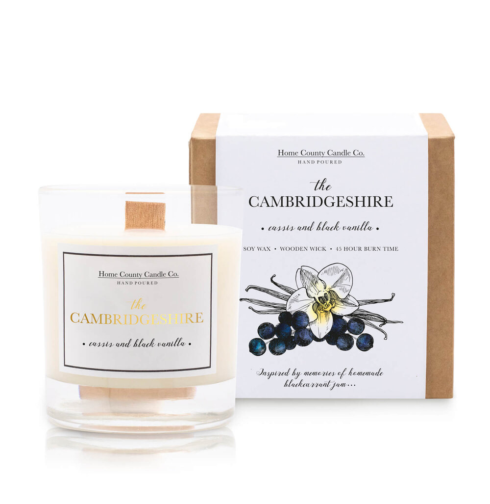 The Cambridgeshire - Cassis and Black Vanilla Soy Candle