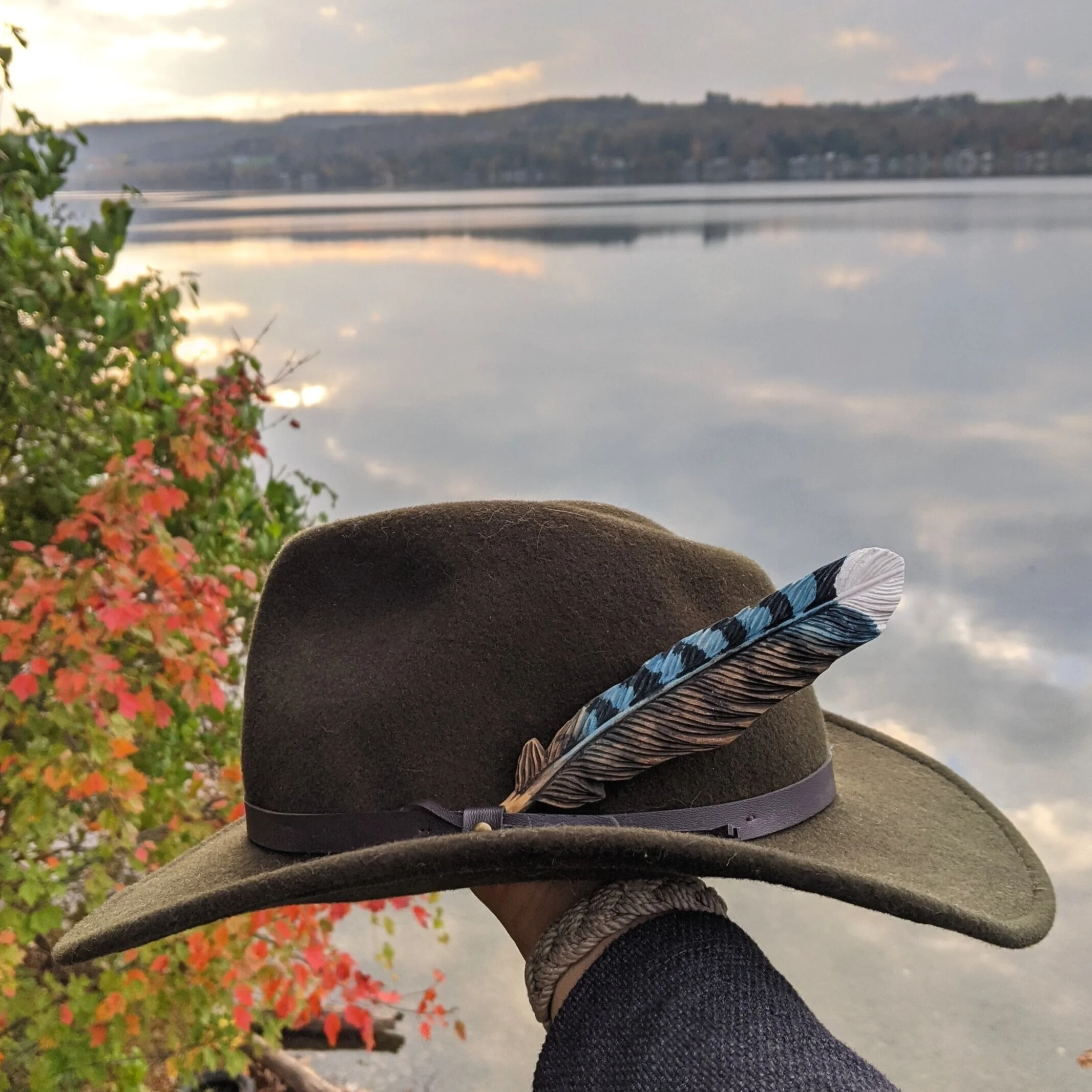 Blue Jay Hat Feather MTO — Woodworking 