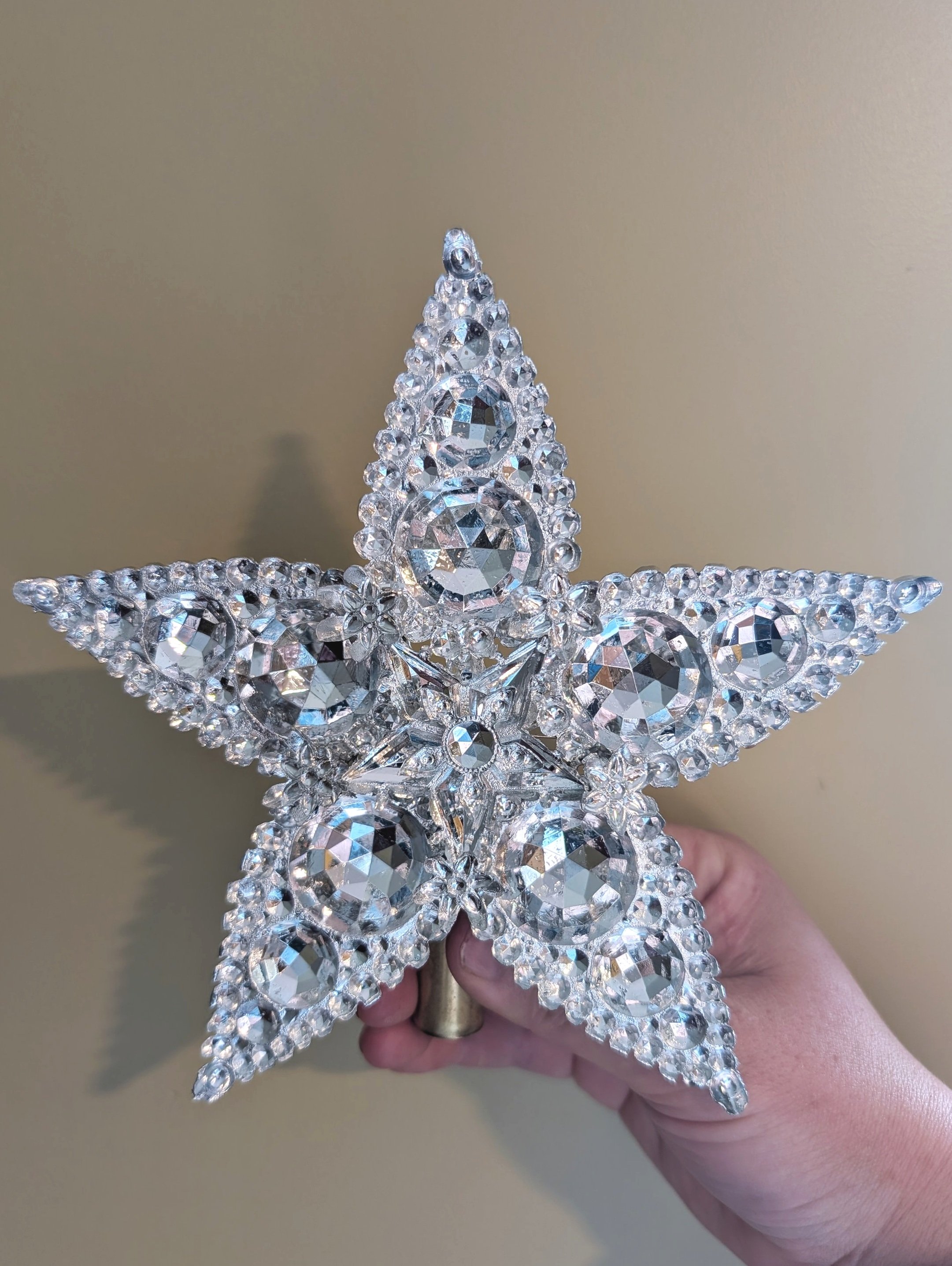 5-Point Silver Treetop Star SHIPS NOVEMBER
