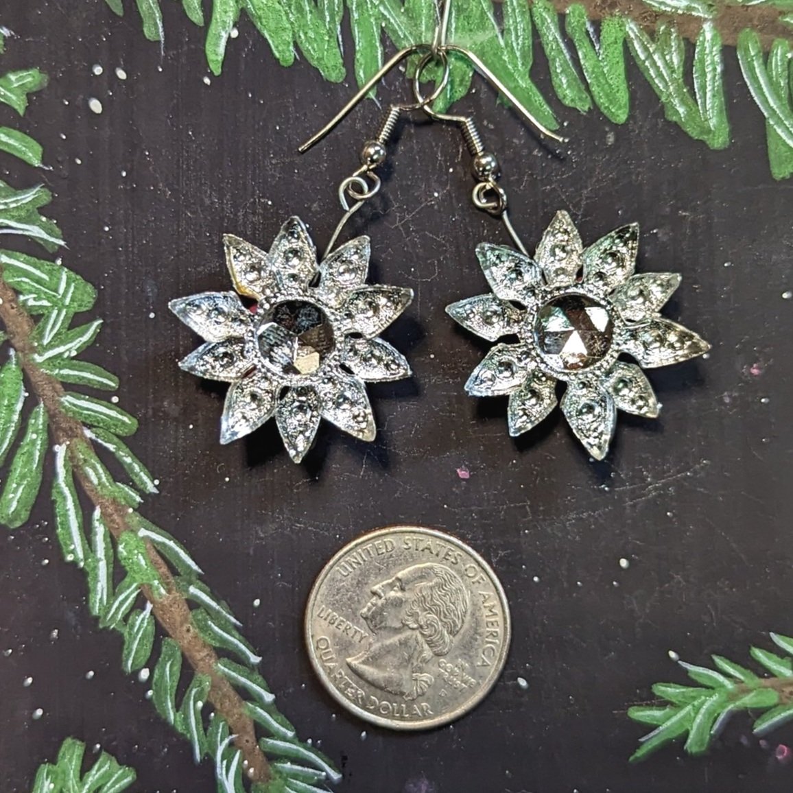 Silver Double Tiny Star Earrings PREORDER