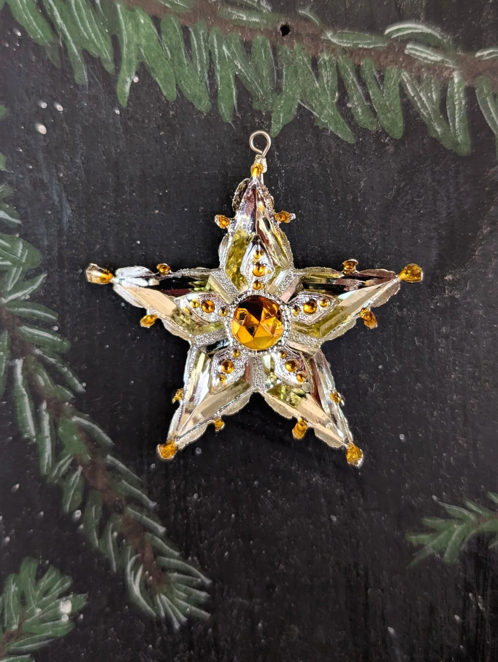 2025 Small Ornament of the Year: Double Gold Star