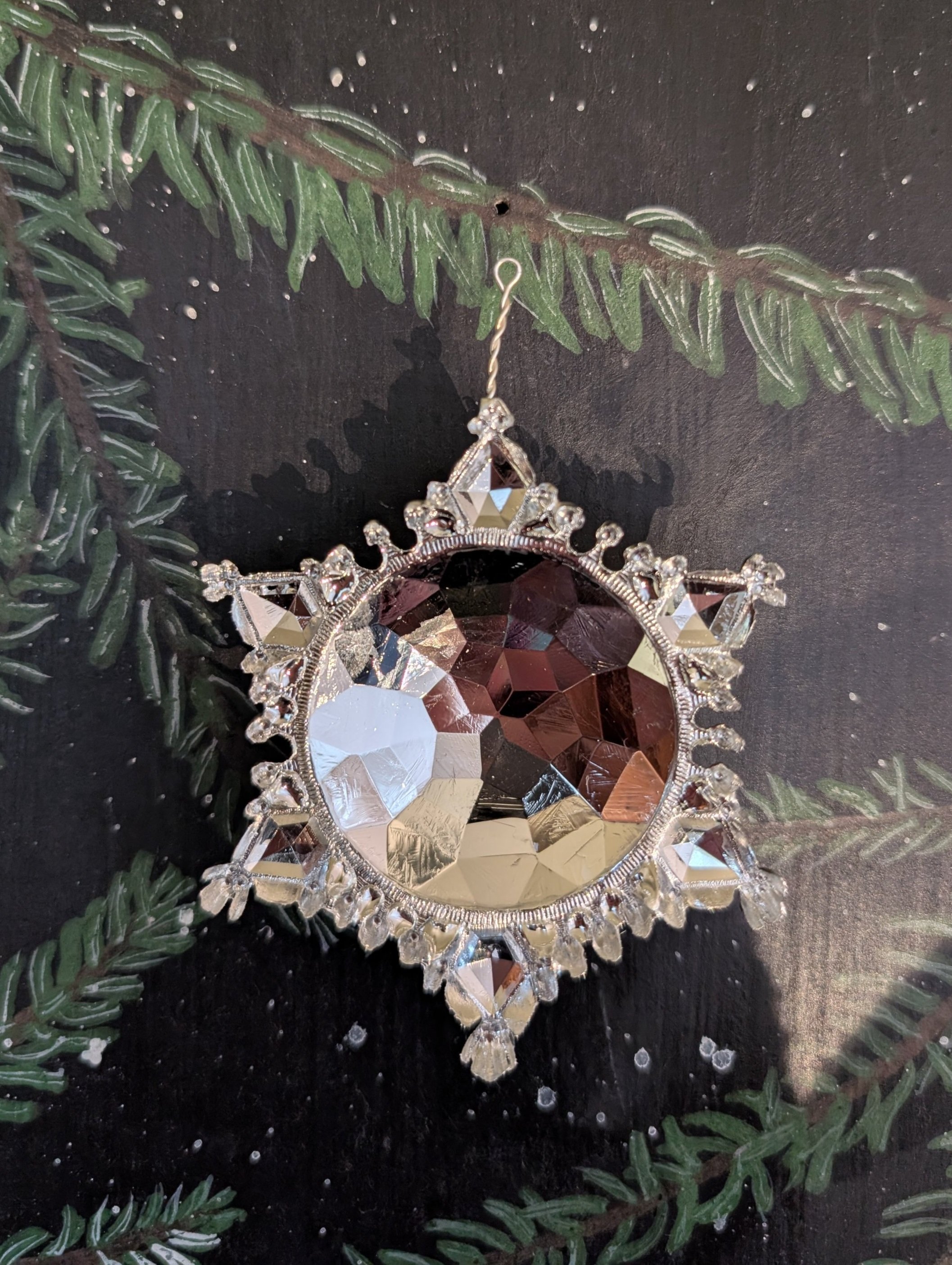 Silver Diamond Snowflake