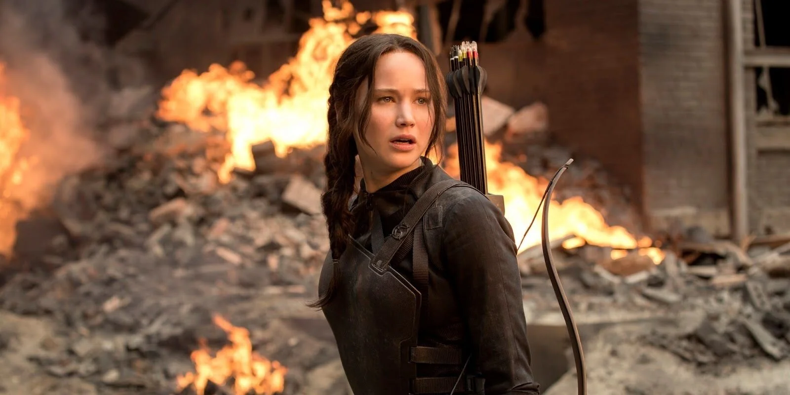   12. The Hunger Games  Katniss Everdeen voluntarily takes her younger sister's place in the Hunger Games: a televised competition in which two teenagers from each of the twelve Districts of Panem are chosen at random to fight to the death. — US, 201